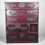 Traditional Tansu Drawer Chest, Meiji Period, Japan.