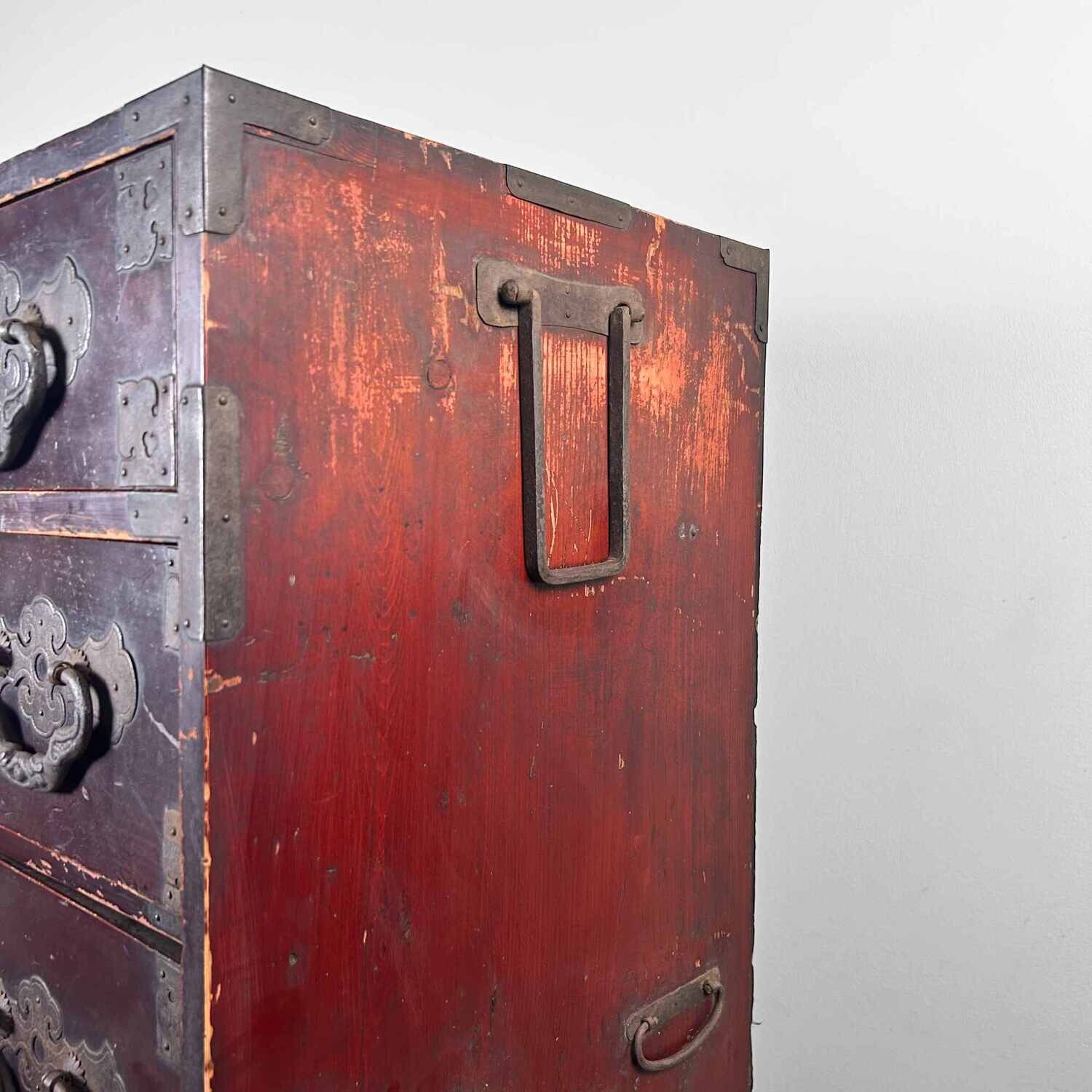 Traditionele Tansu Ladekast, Meiji periode, Japan.