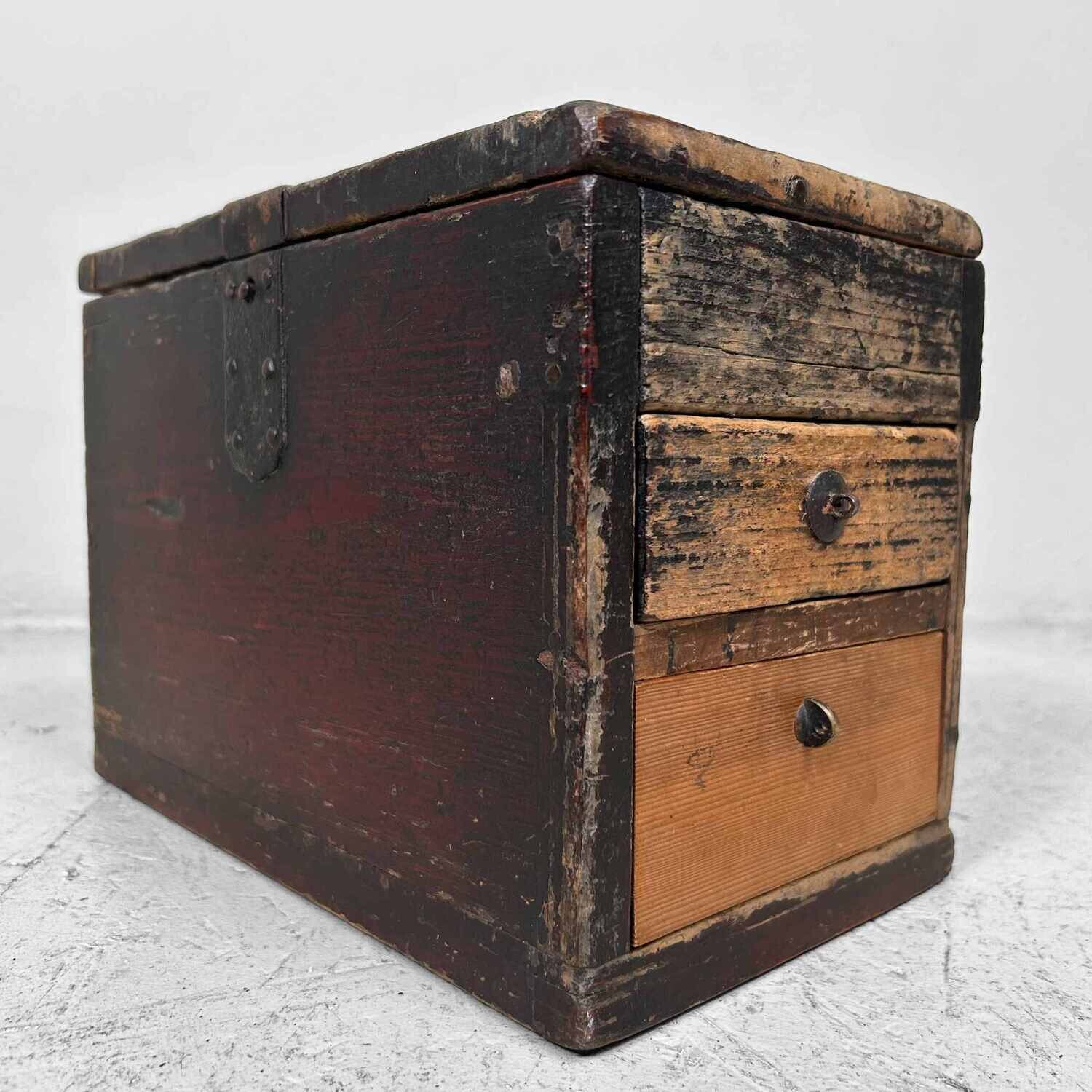 Antieke Suzuribako (硯箱) Kalligrafie Box, Japan, Meiji-periode.