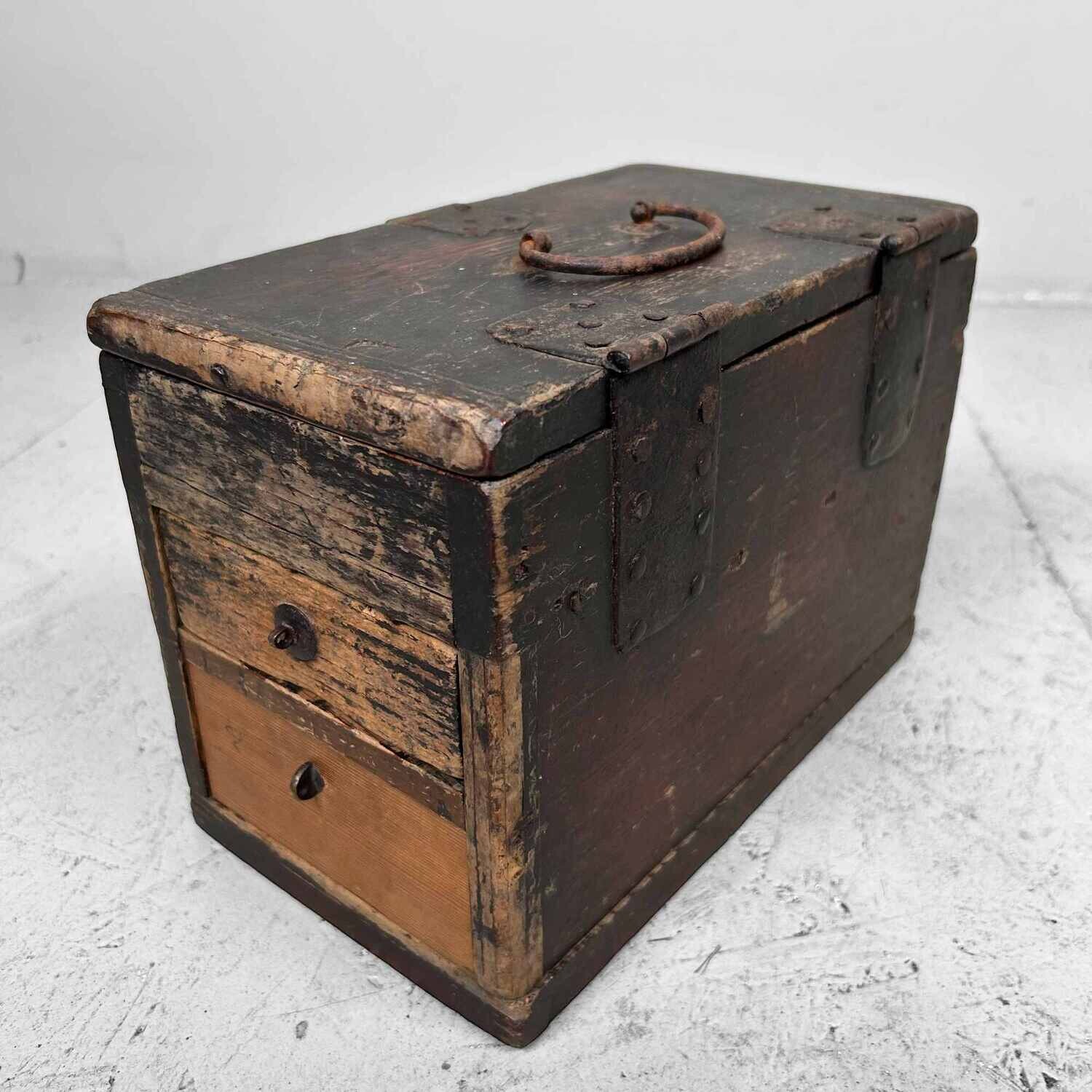 Antieke Suzuribako (硯箱) Kalligrafie Box, Japan, Meiji-periode.