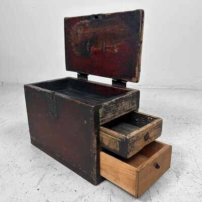 Antieke Suzuribako (硯箱) Kalligrafie Box, Japan, Meiji-periode.