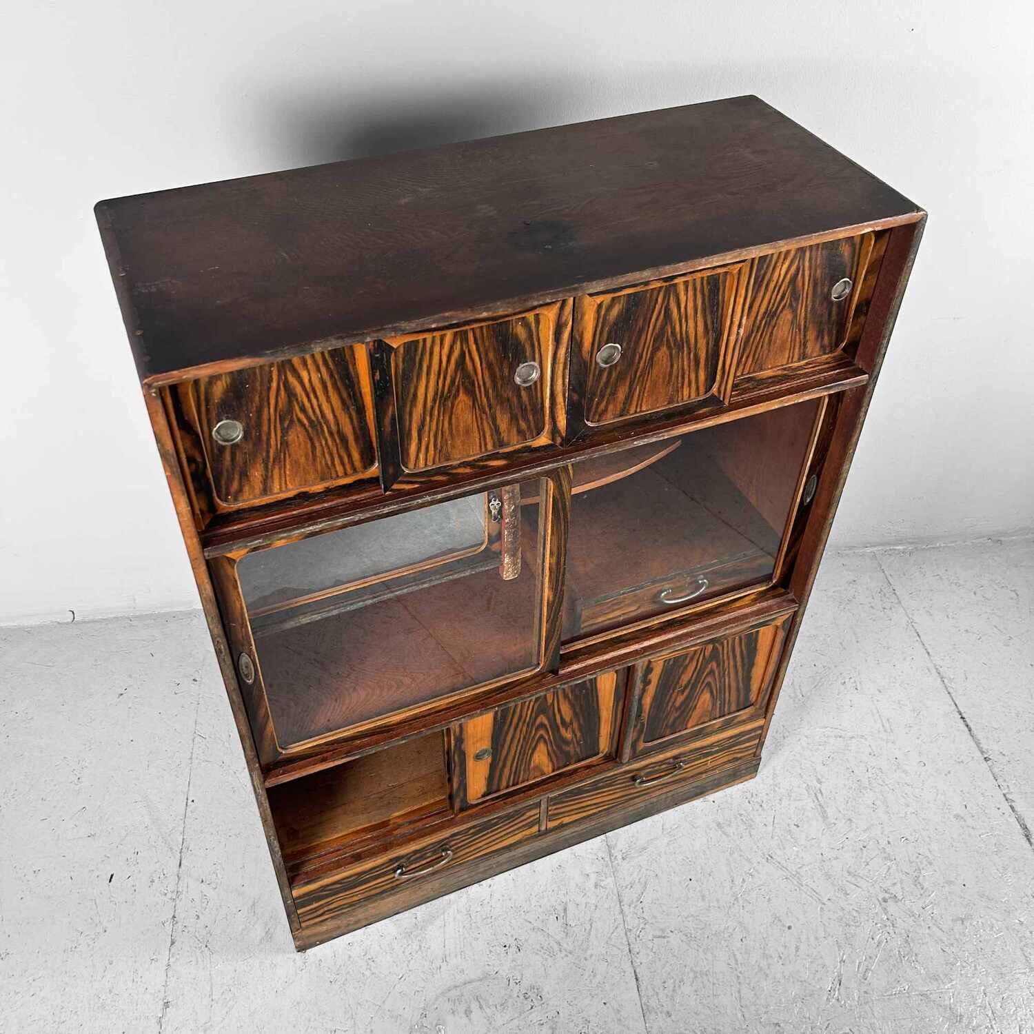 Mid Century Cha Tansu Shōwa 昭和時代 Japanse theekast jaren '30.