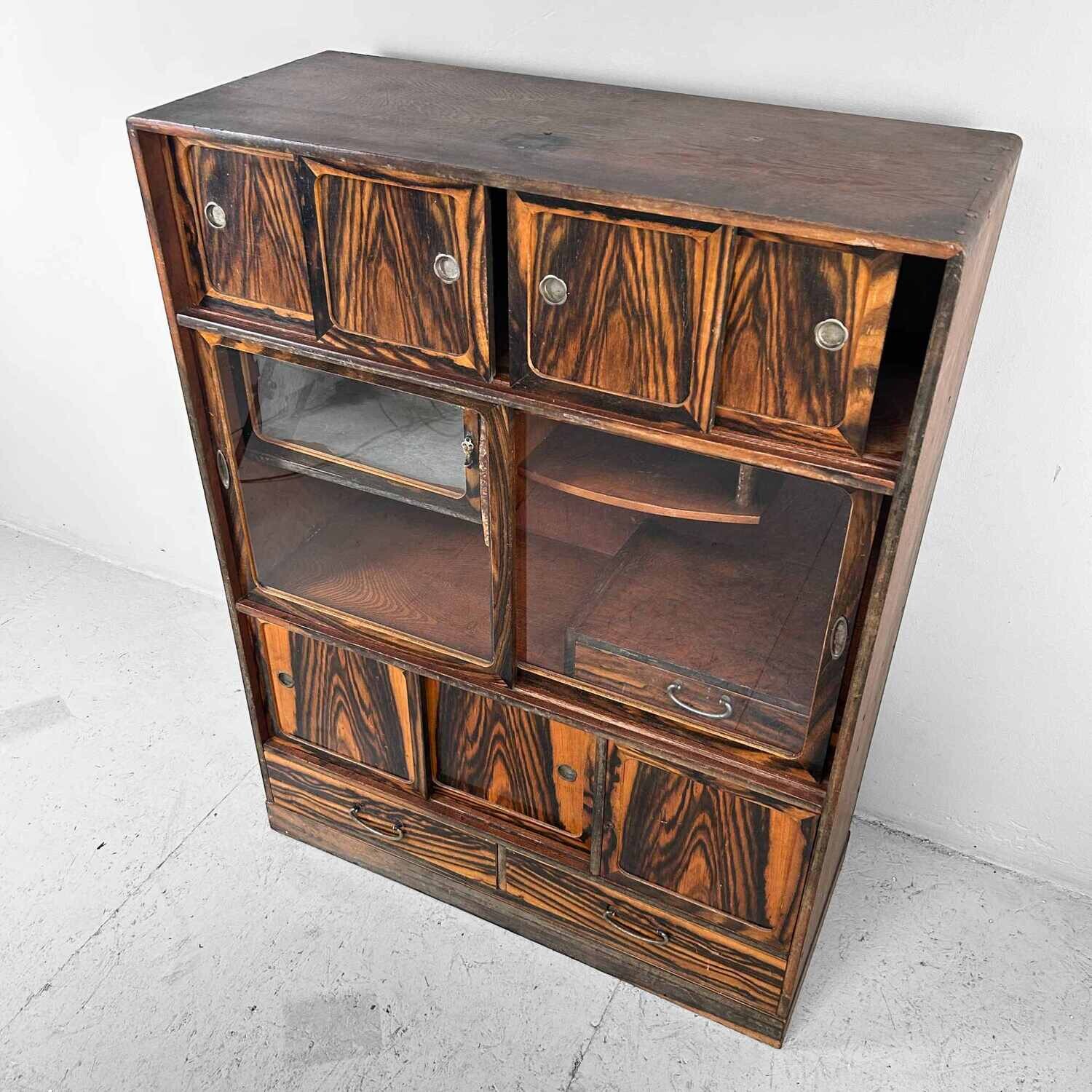 Mid Century Cha Tansu Shōwa 昭和時代 Japanse theekast jaren '30.