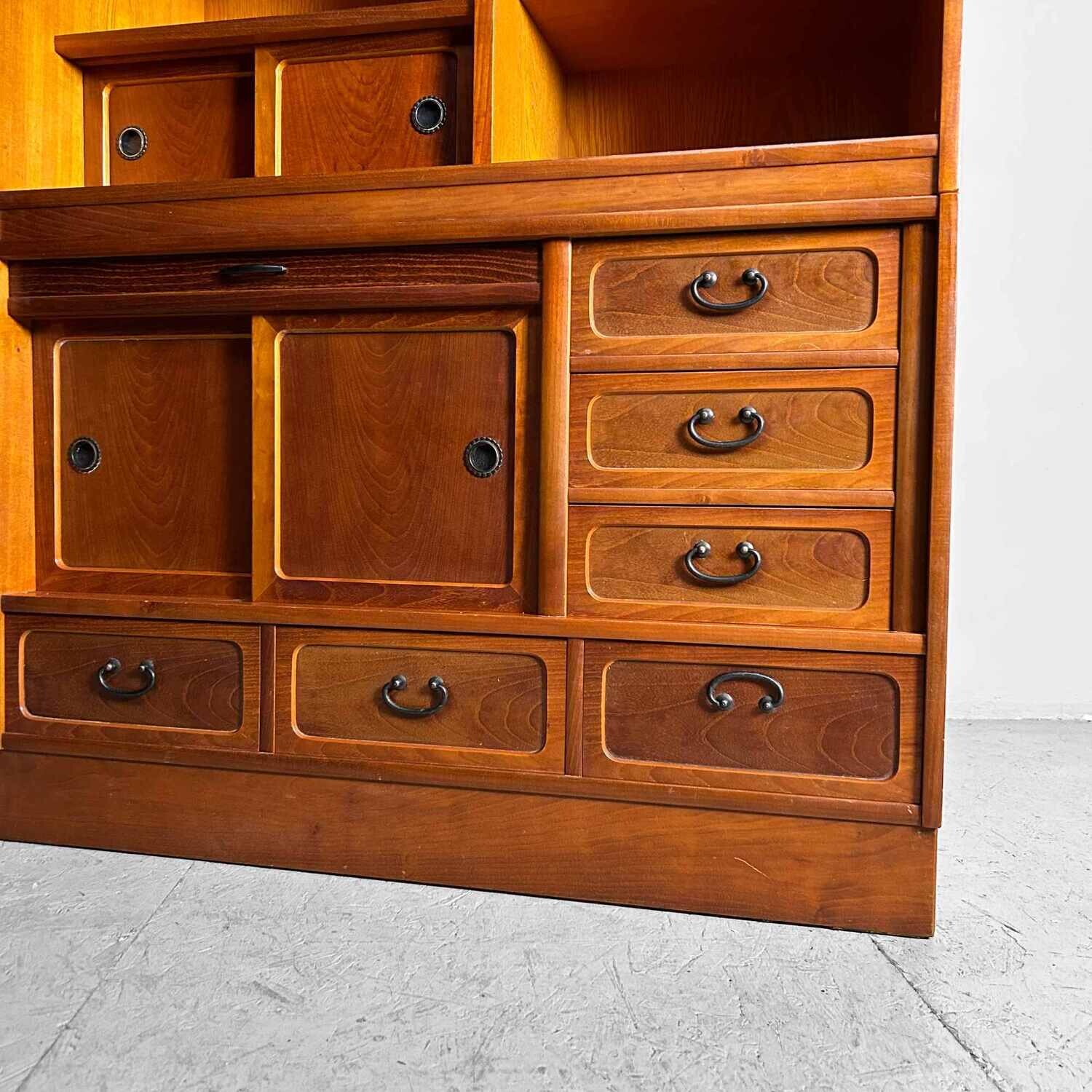 Mid Century Cha Tansu Japanse Theekast jaren '60-'70.