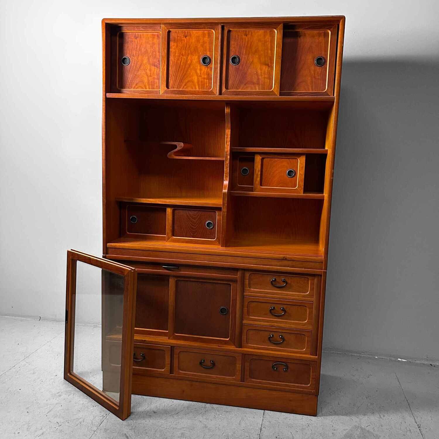 Mid Century Cha Tansu Japanse Theekast jaren '60-'70.