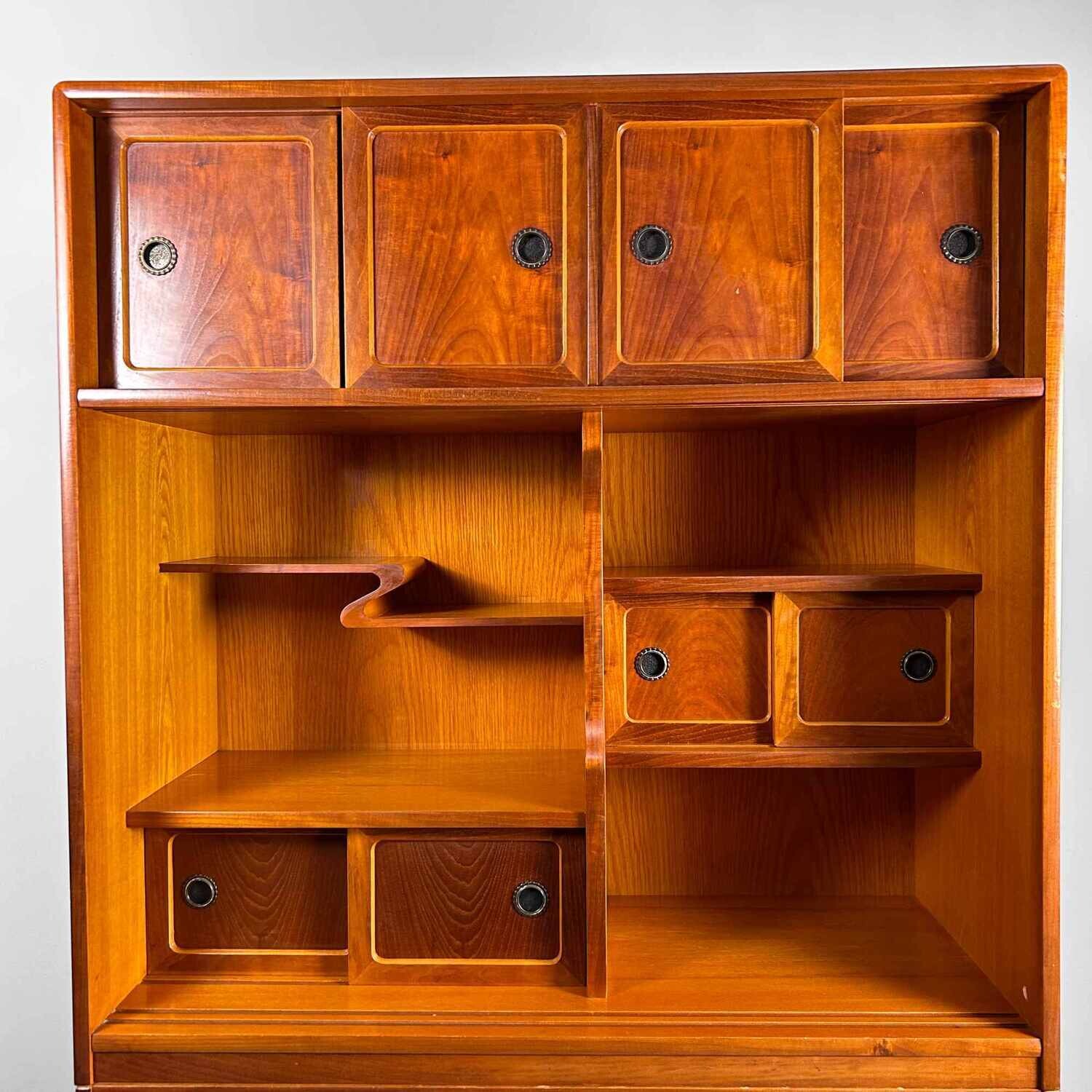 Mid Century Cha Tansu Japanse Theekast jaren '60-'70.