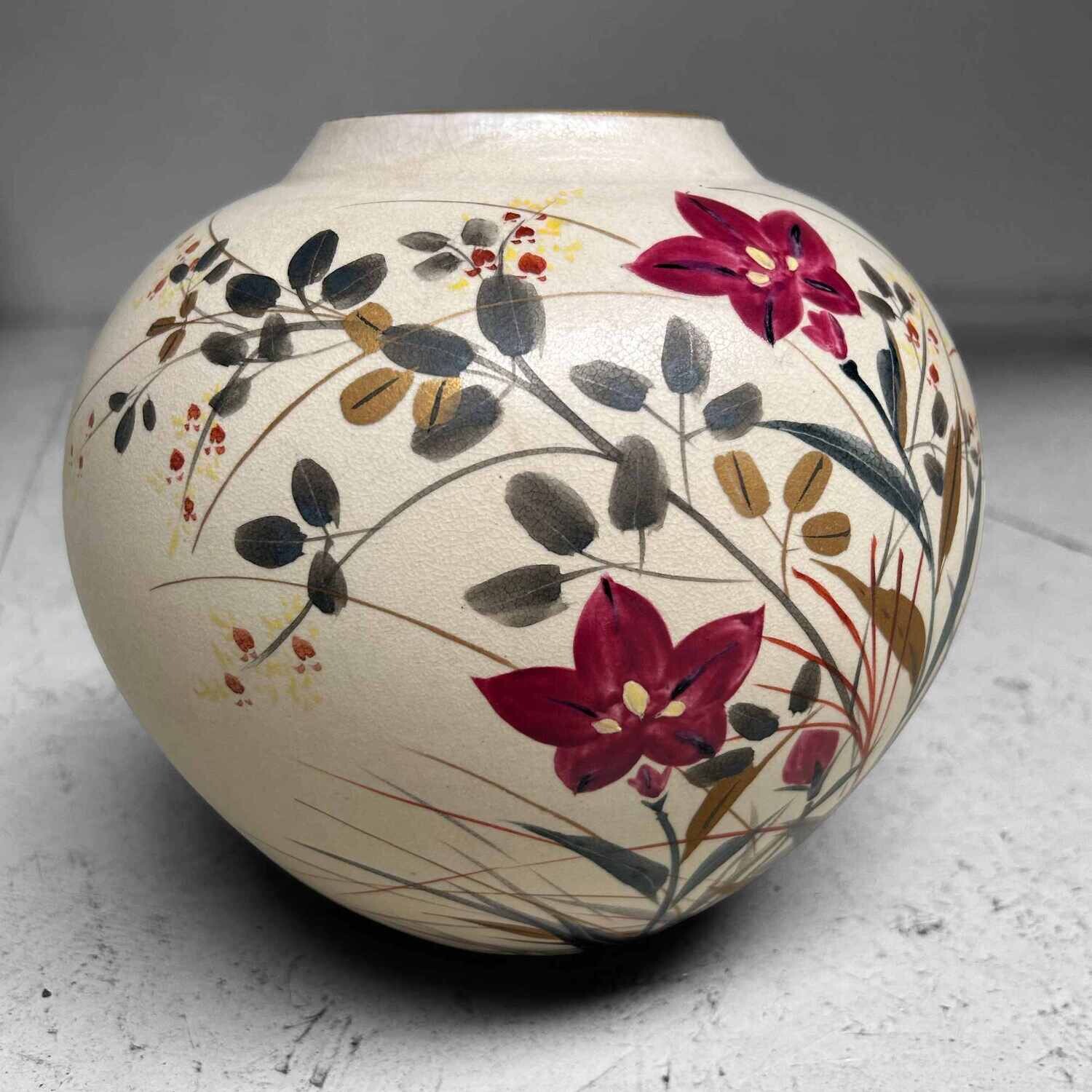 Mid Century Ceramic Ikebana Flower Vase, Japan.