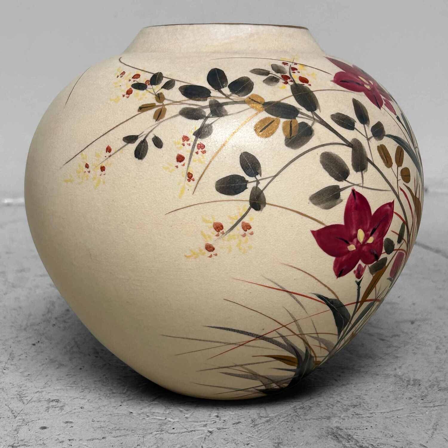 Mid Century Ceramic Ikebana Flower Vase, Japan.