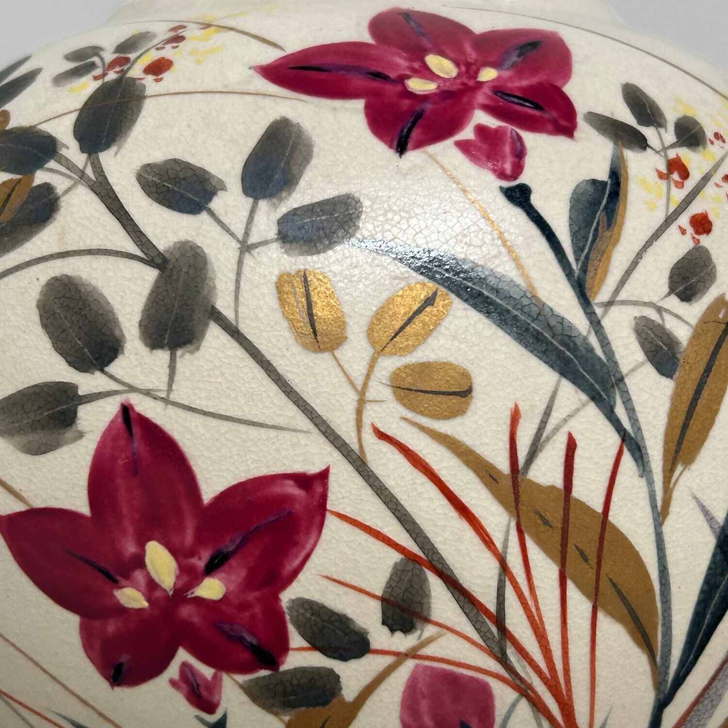 Mid Century Ceramic Ikebana Flower Vase, Japan.
