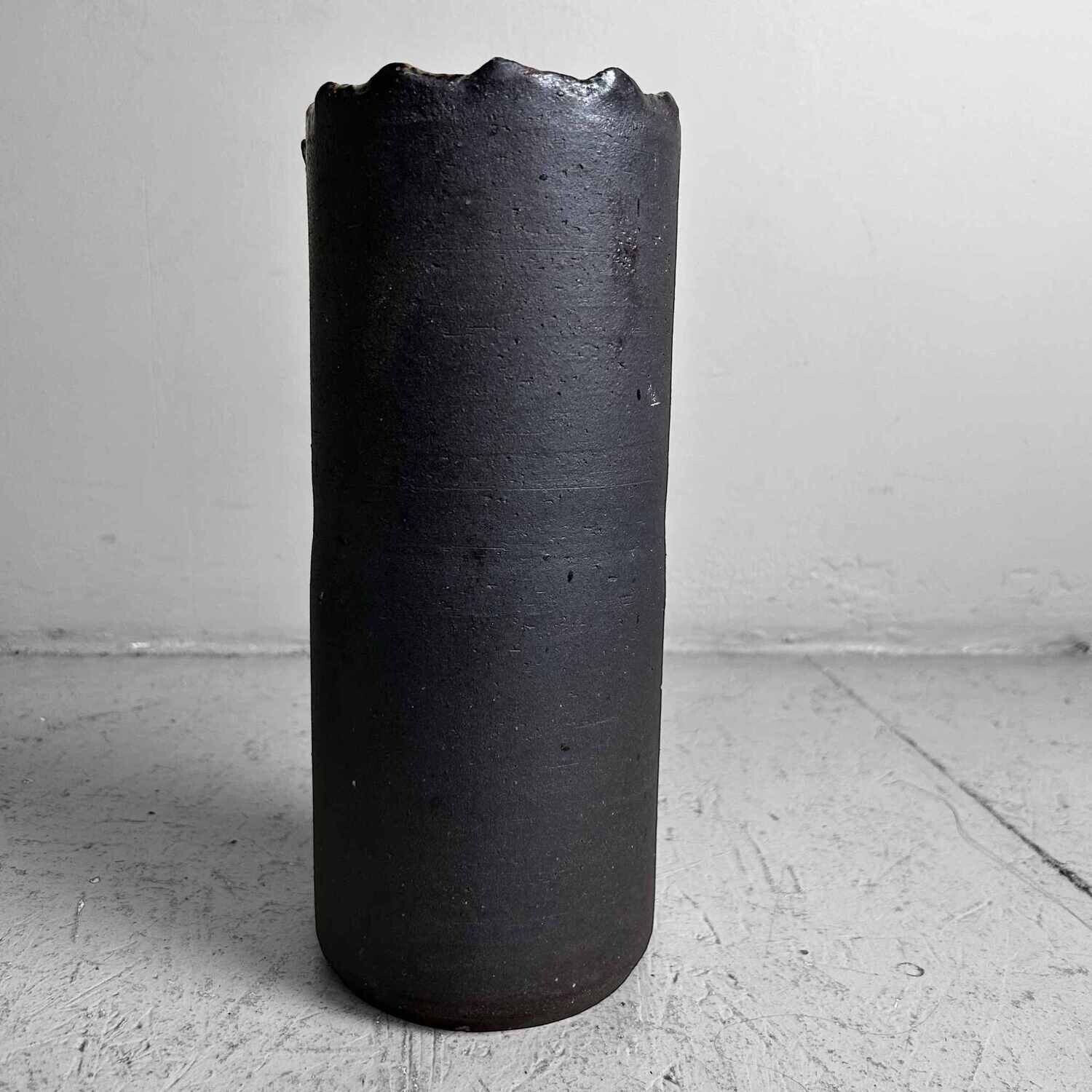 Mid Century Keramieken Shigaraki Ikebana Bloemenvaas, Japan.