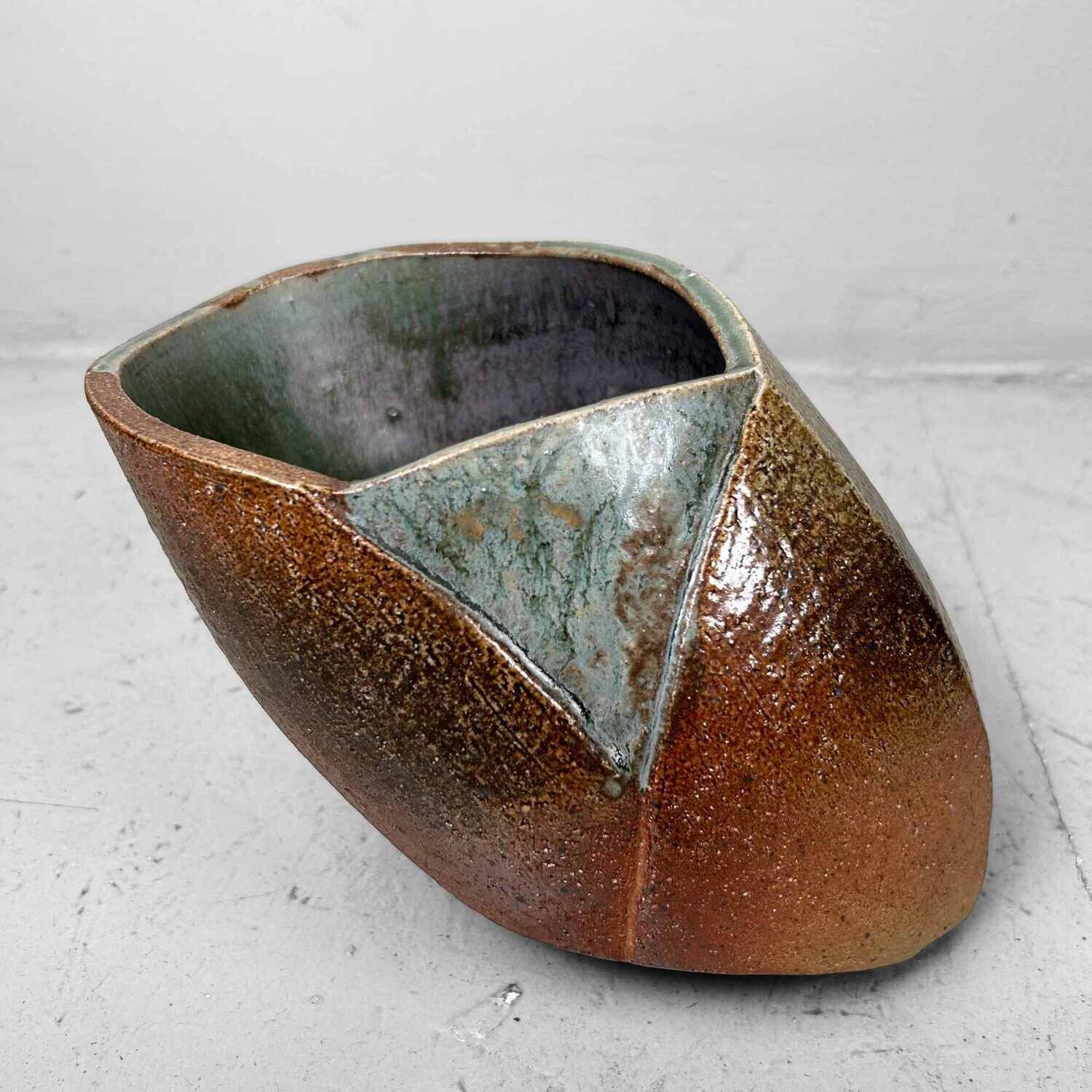 Organic Mid Century Ikebana Flower Vase, Japan.