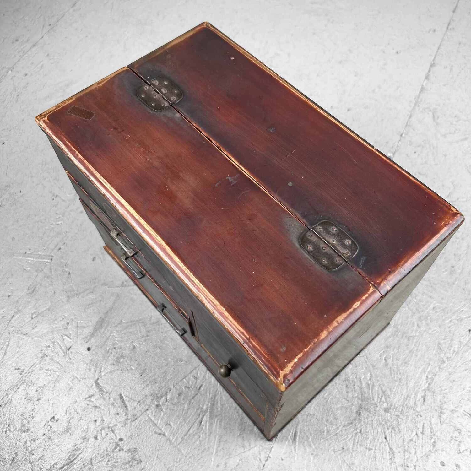 Japanse Mid Century Haribako 針箱, jaren '30.