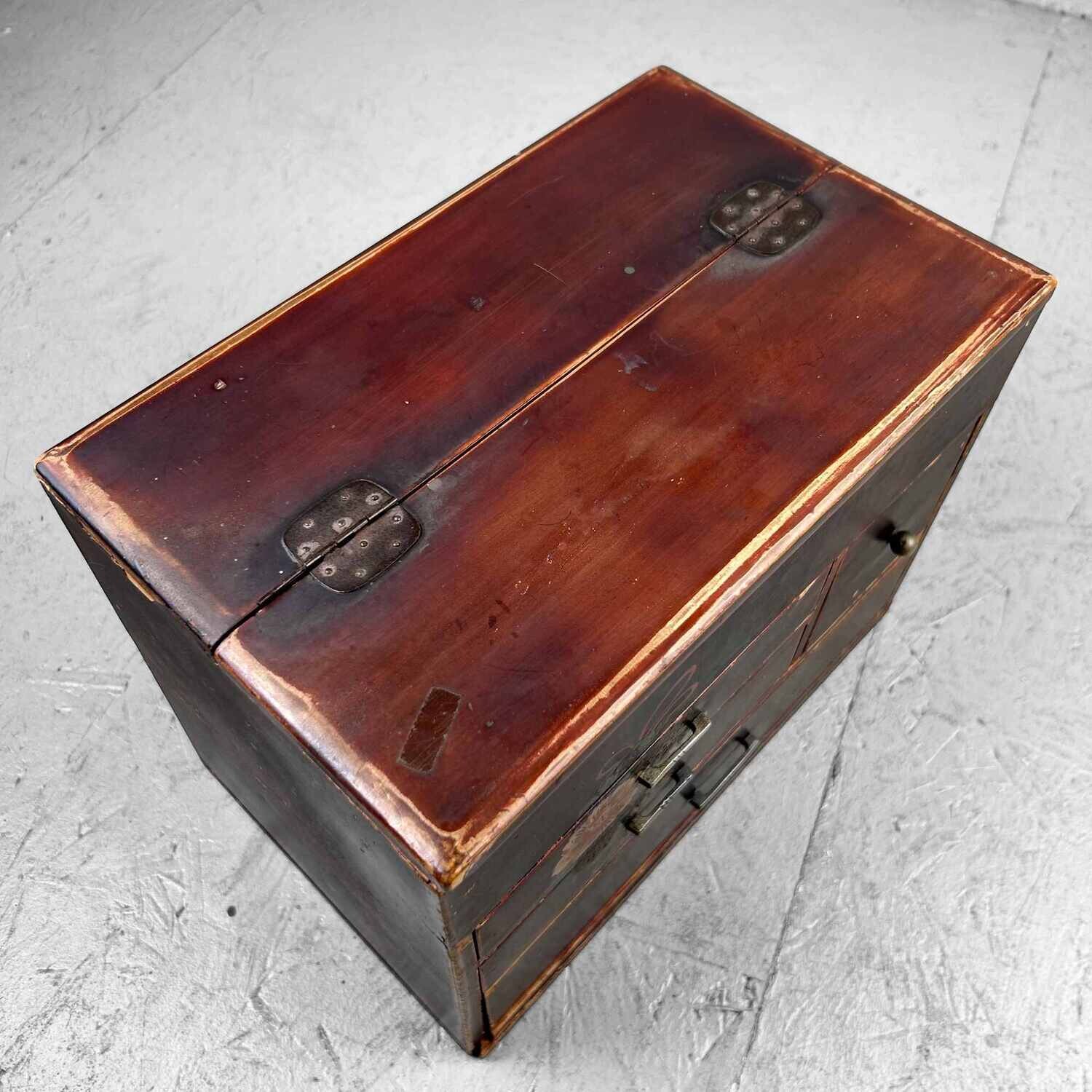 Japanse Mid Century Haribako 針箱, jaren '30.