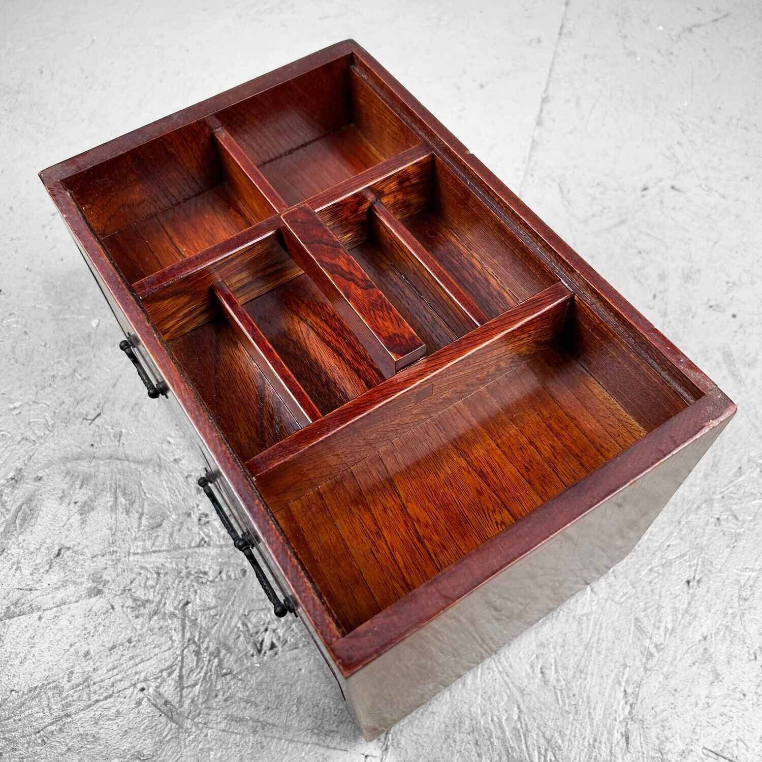 Japanse Vintage Haribako Naaikastje, jaren '80.