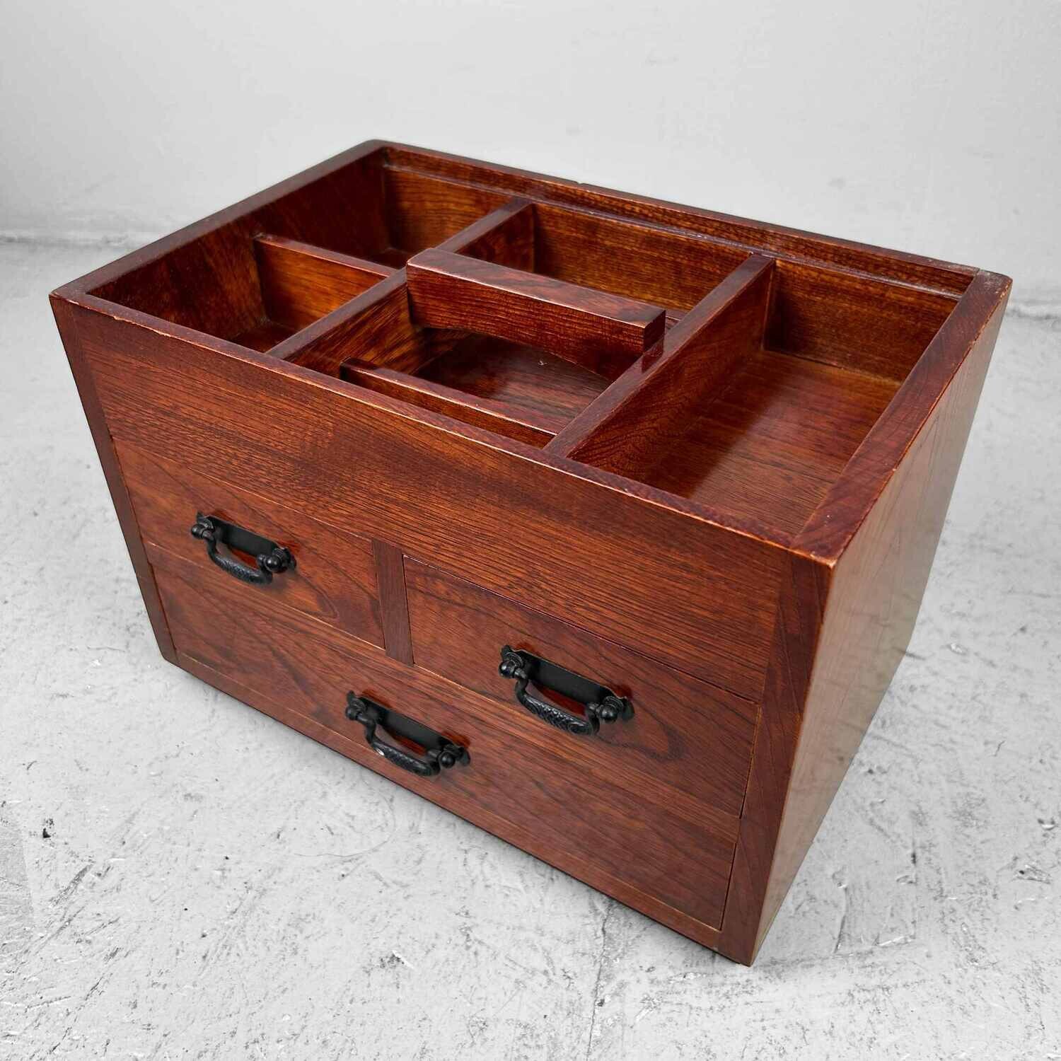 Japanese Vintage Haribako Sewing Box, 1980s.