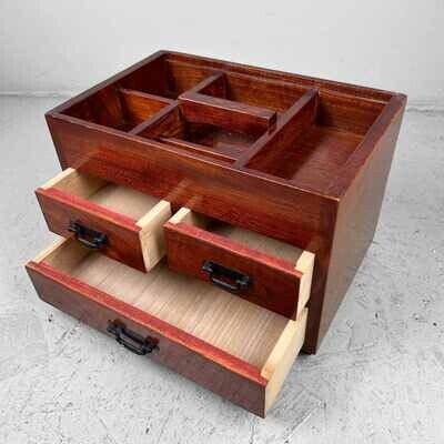 Japanese Vintage Haribako Sewing Box, 1980s.