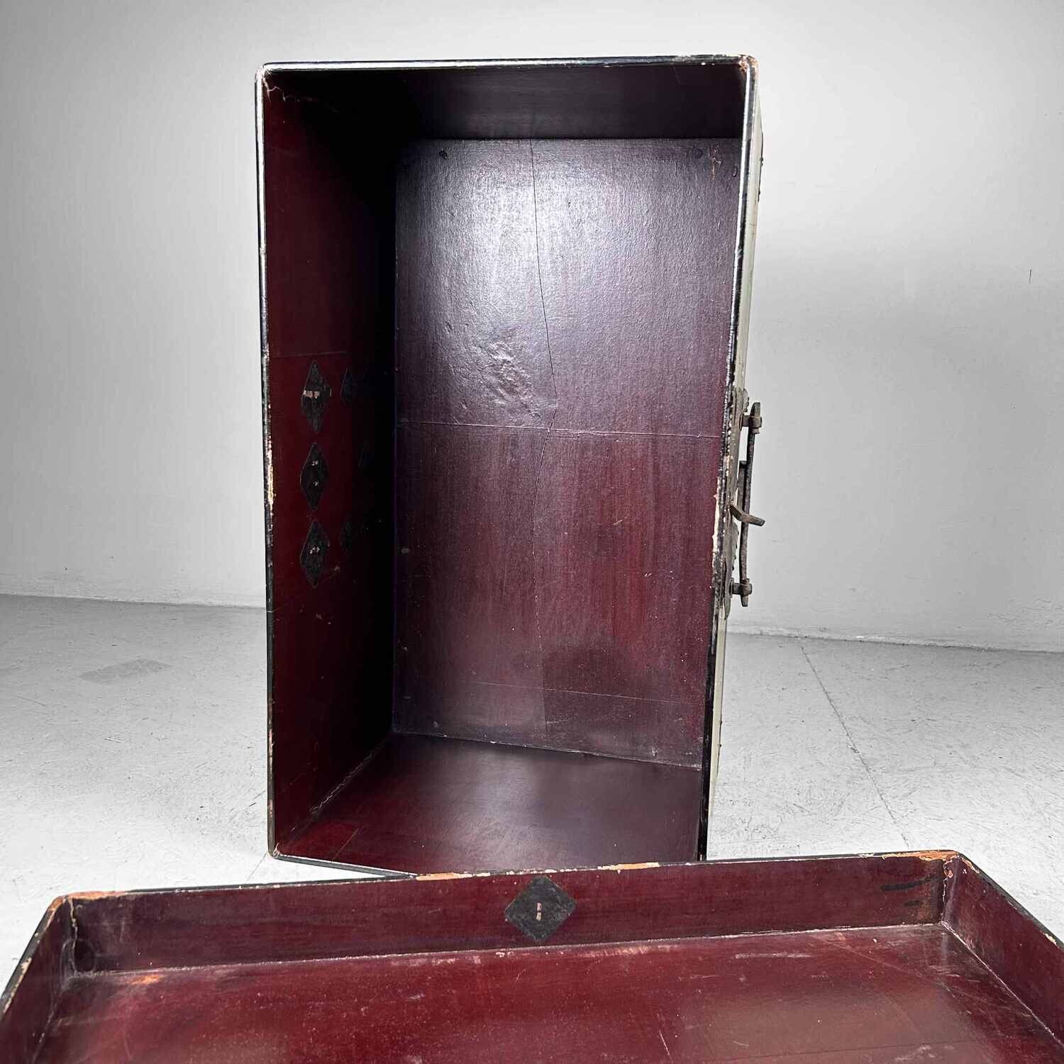 Antieke Kura Bako 倉箱, Houten Kist, Japan, Meiji​-periode.