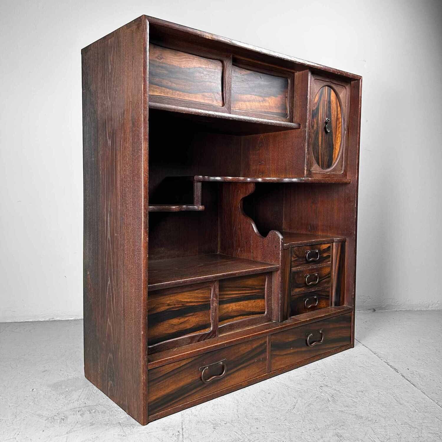 Mid Century Cha Tansu, Taishō Period, Japan.
