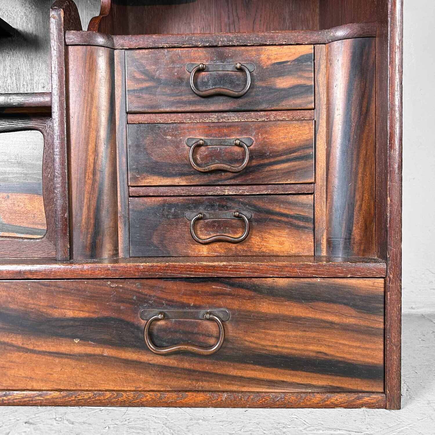Mid Century Cha Tansu, Taishō Period, Japan.