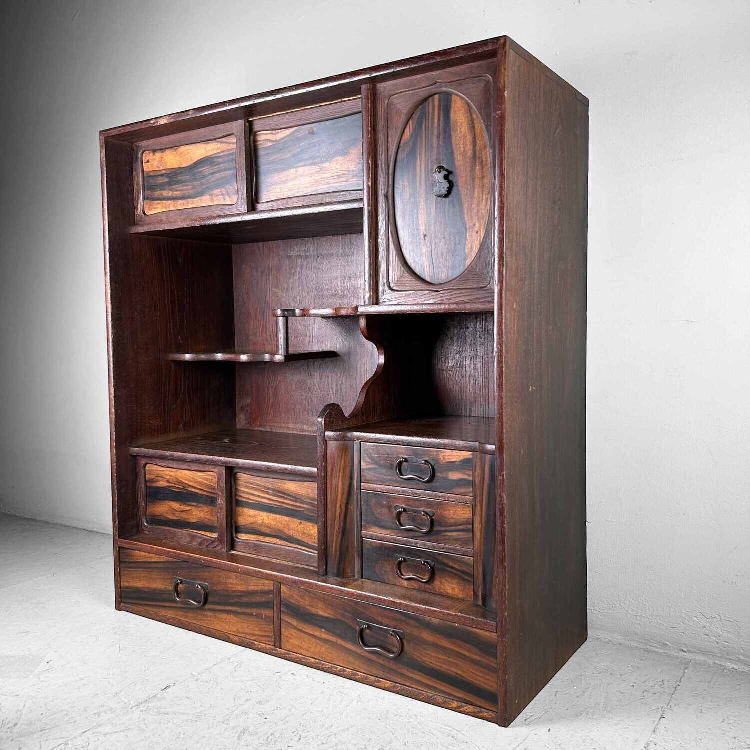 Mid Century Cha Tansu, Taishō Period, Japan.