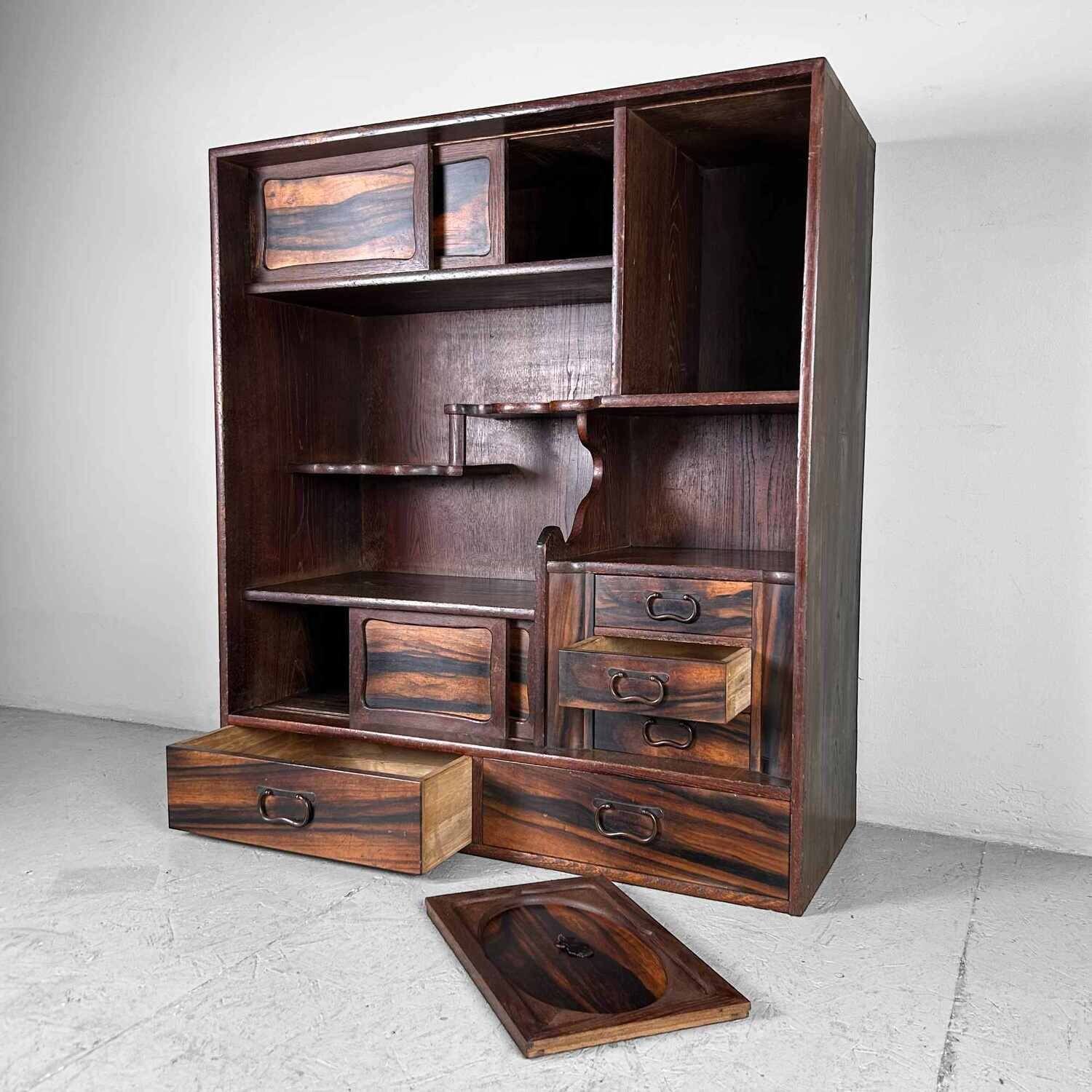 Mid Century Cha Tansu, Taishō Period, Japan.