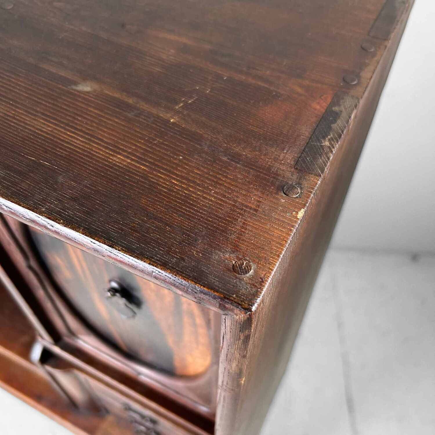 Mid Century Cha Tansu, Taishō Period, Japan.