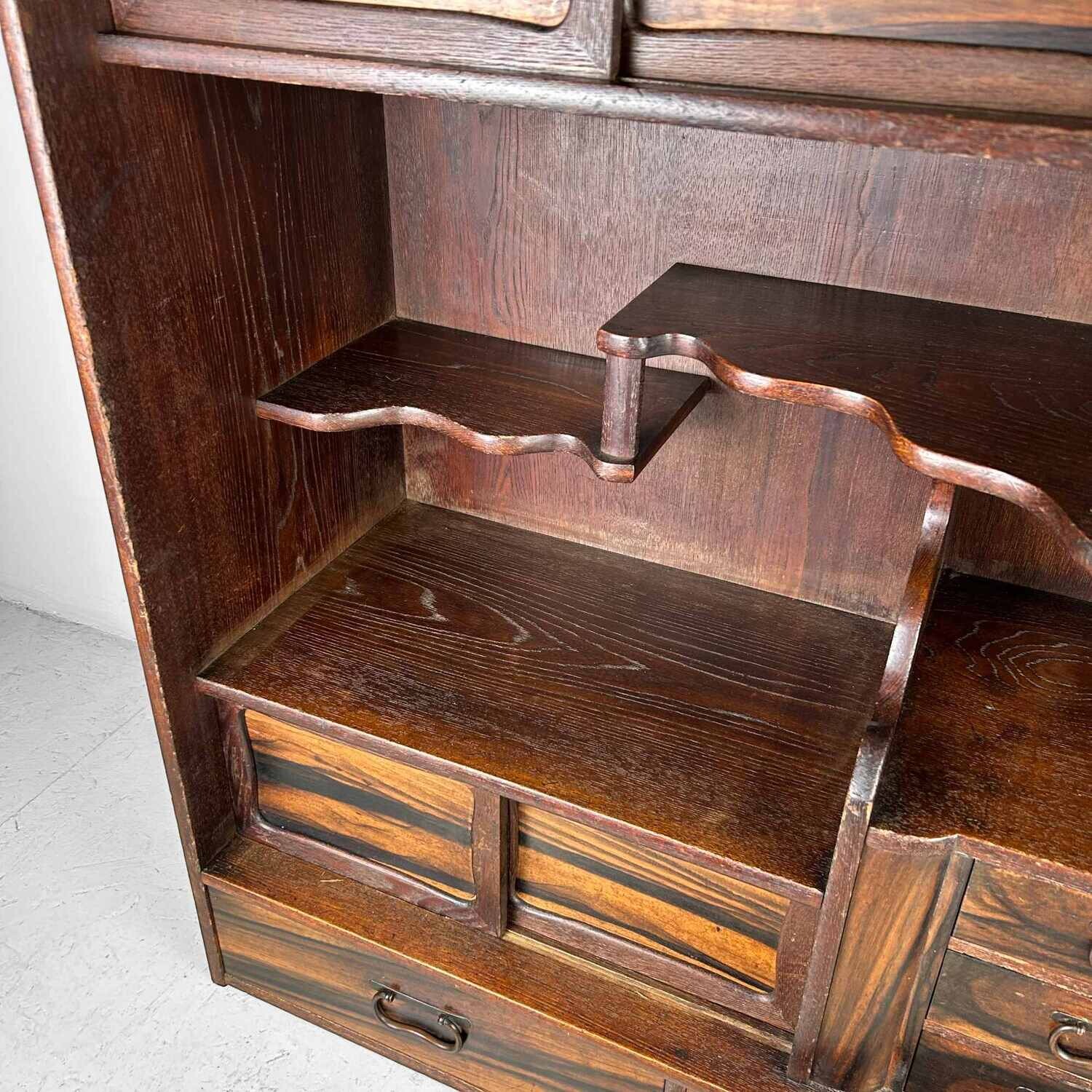 Mid Century Cha Tansu, Taishō Period, Japan.
