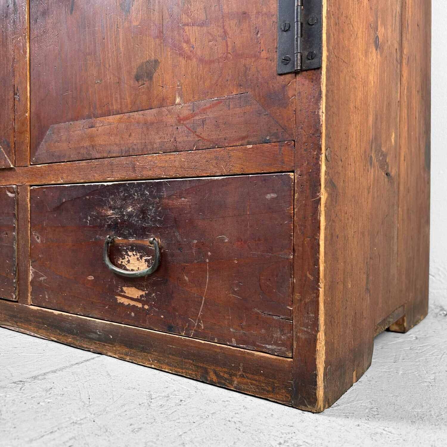 Japanese Tansu Storage Cabinet, 1930s.