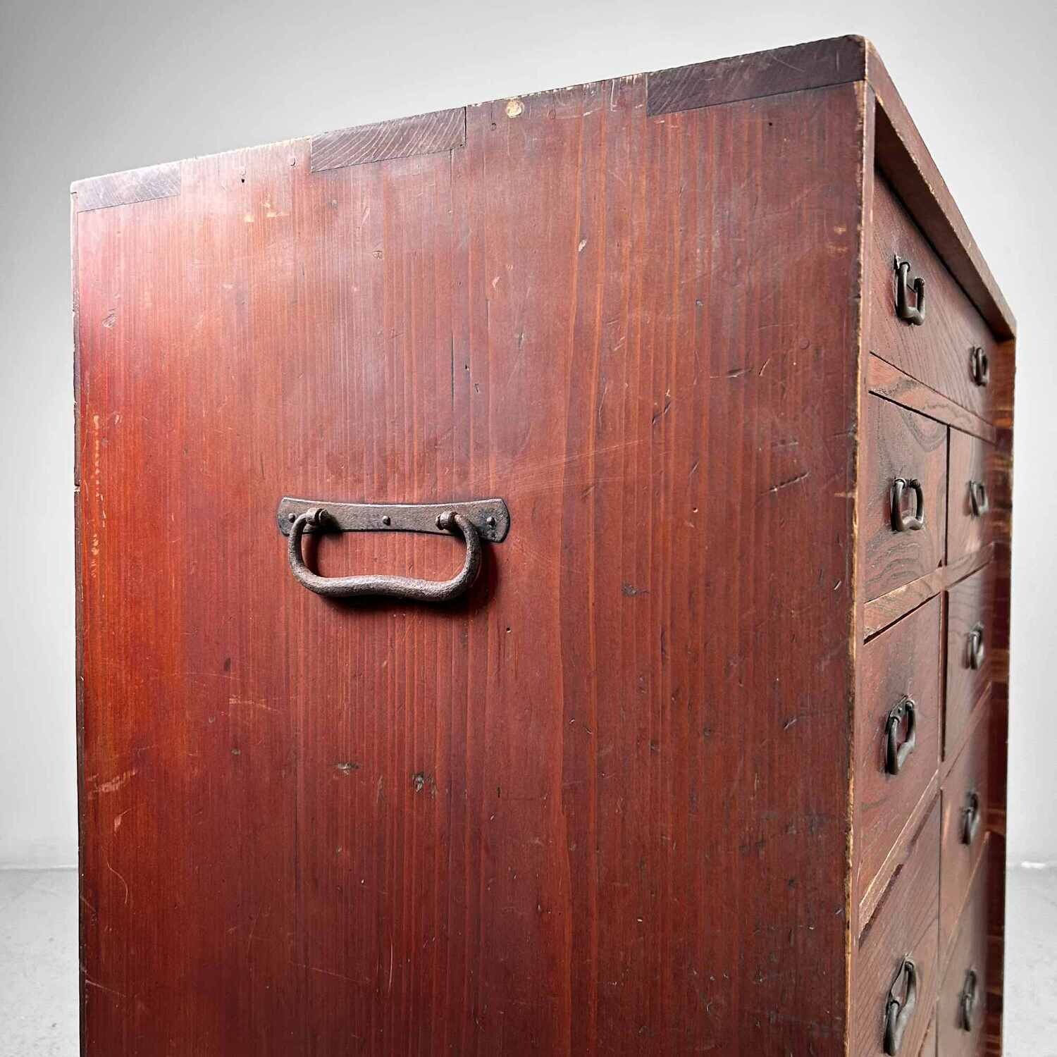 Japanese Traditional Tansu Drawer Chest, Meiji Period.