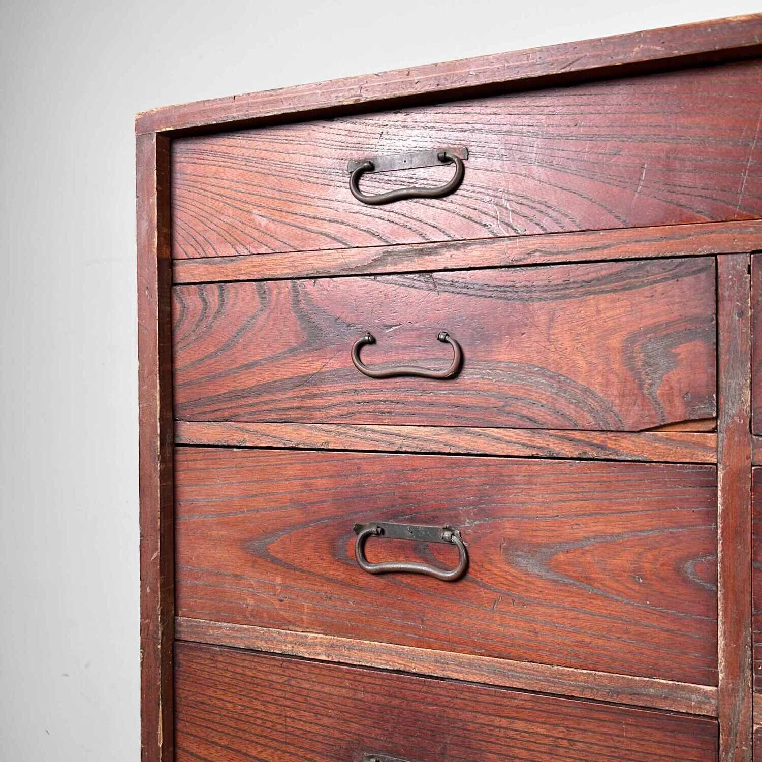Japanese Traditional Tansu Drawer Chest, Meiji Period.