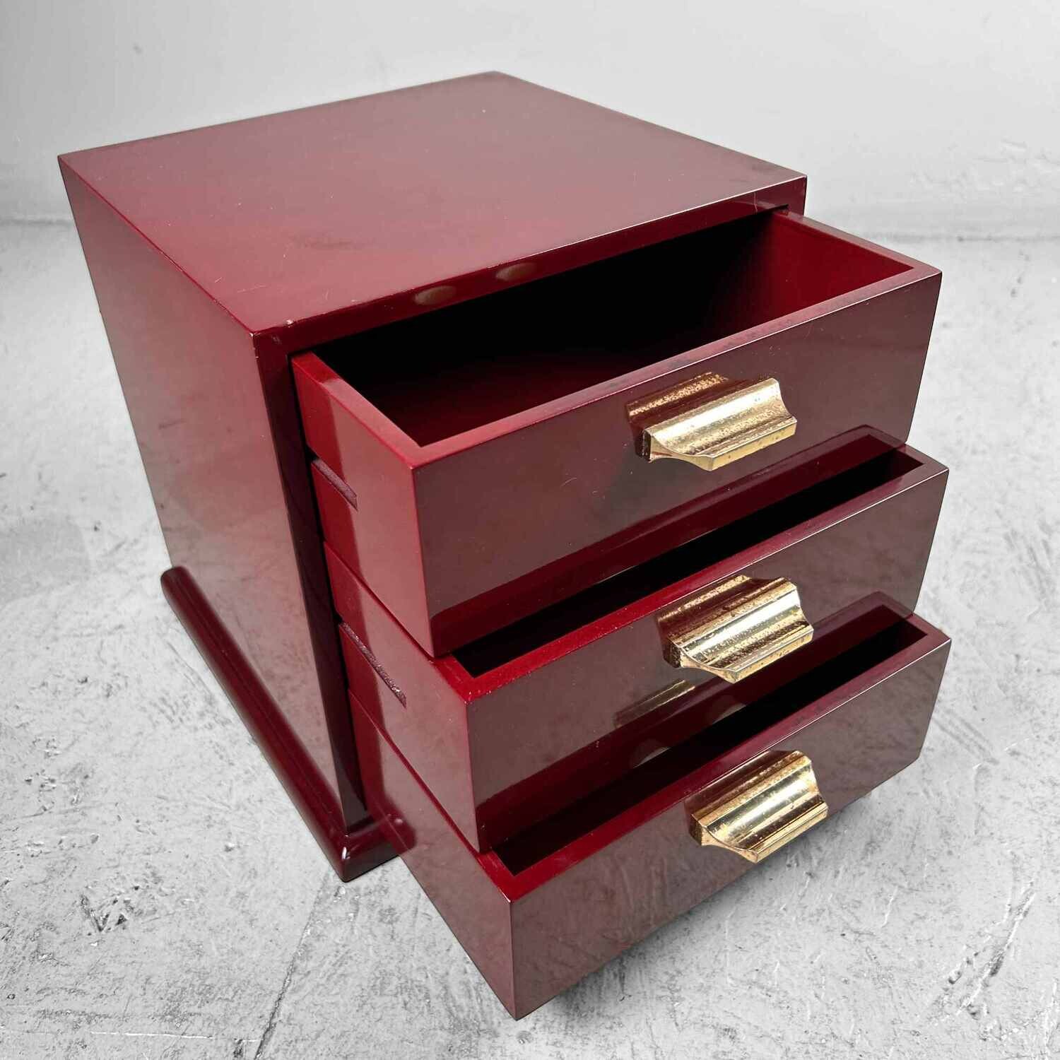 Japanese Vintage Haribako (sewing box) 針箱, 1980s.