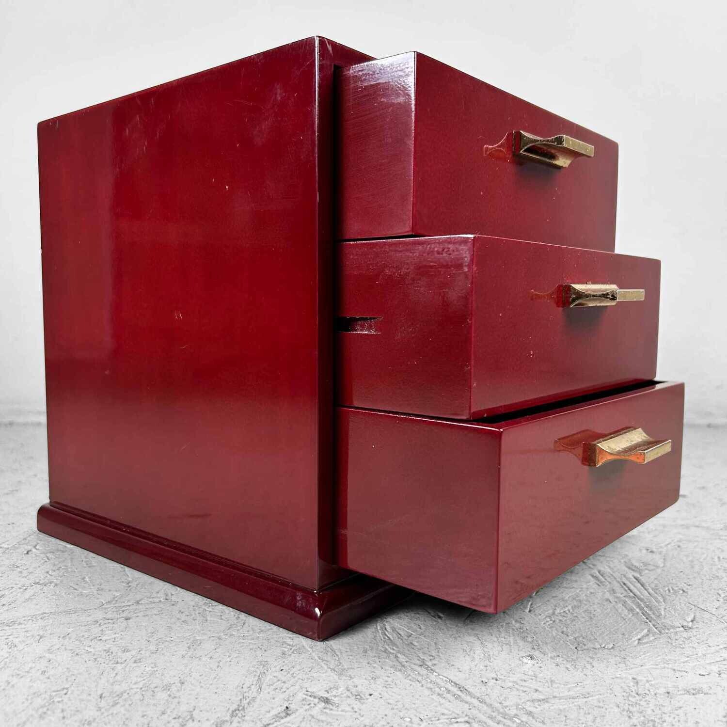 Japanese Vintage Haribako (sewing box) 針箱, 1980s.