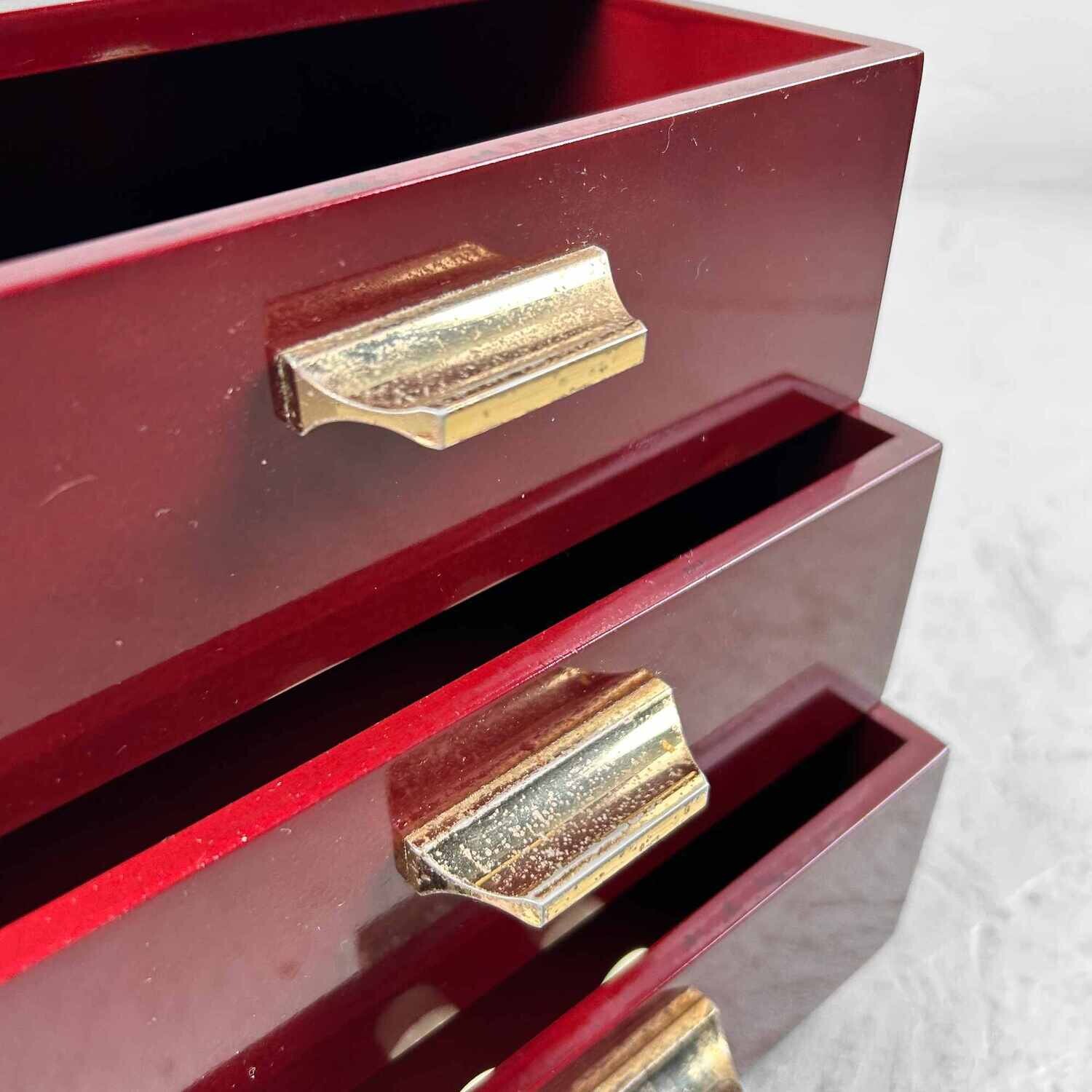 Japanese Vintage Haribako (sewing box) 針箱, 1980s.