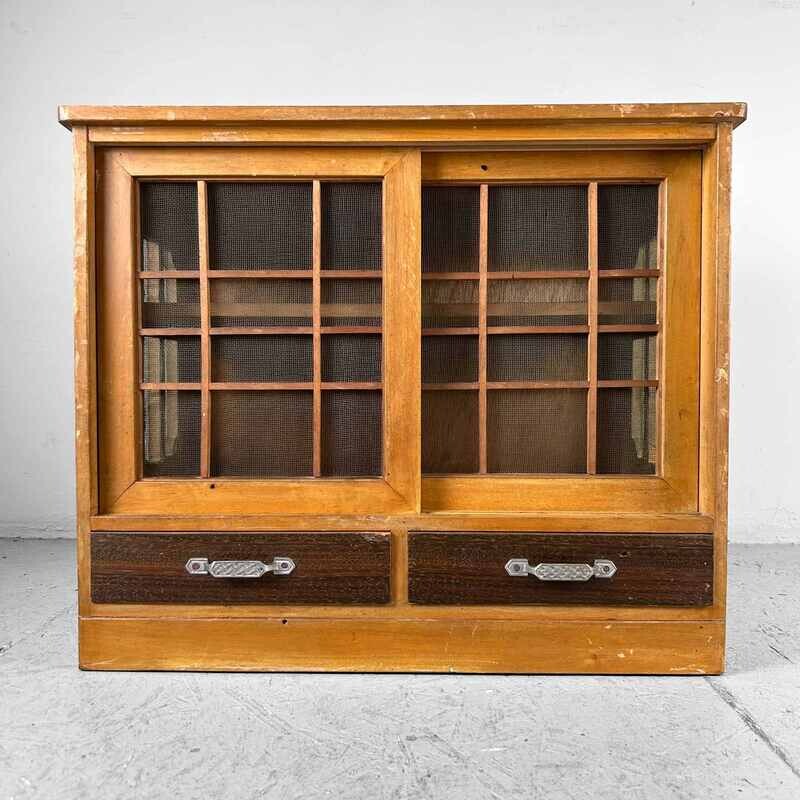 Antique Japanese Pantry Cabinet, 1940s.