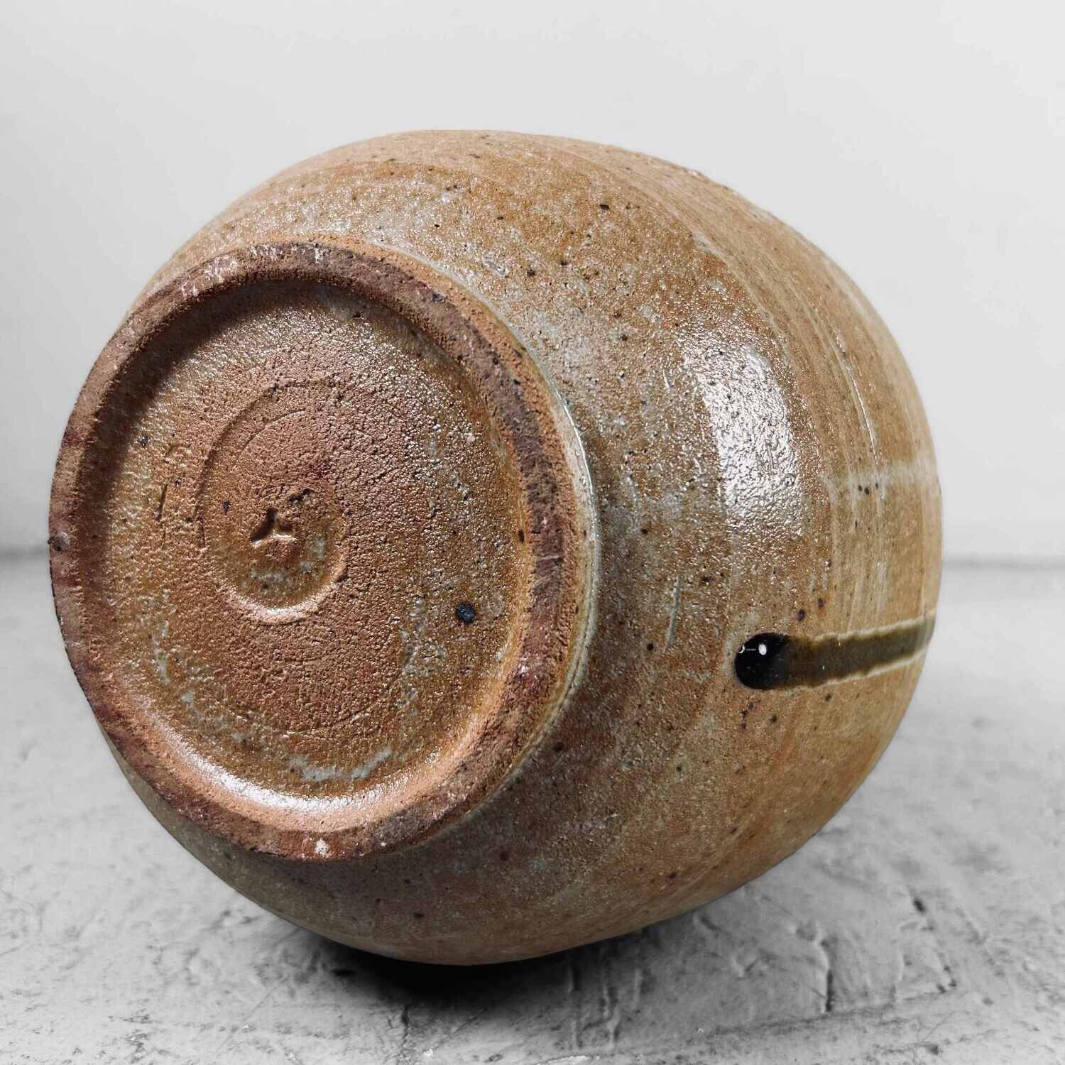 Mid Century Glazed Ceramic Shigaraki Jug, Japan.