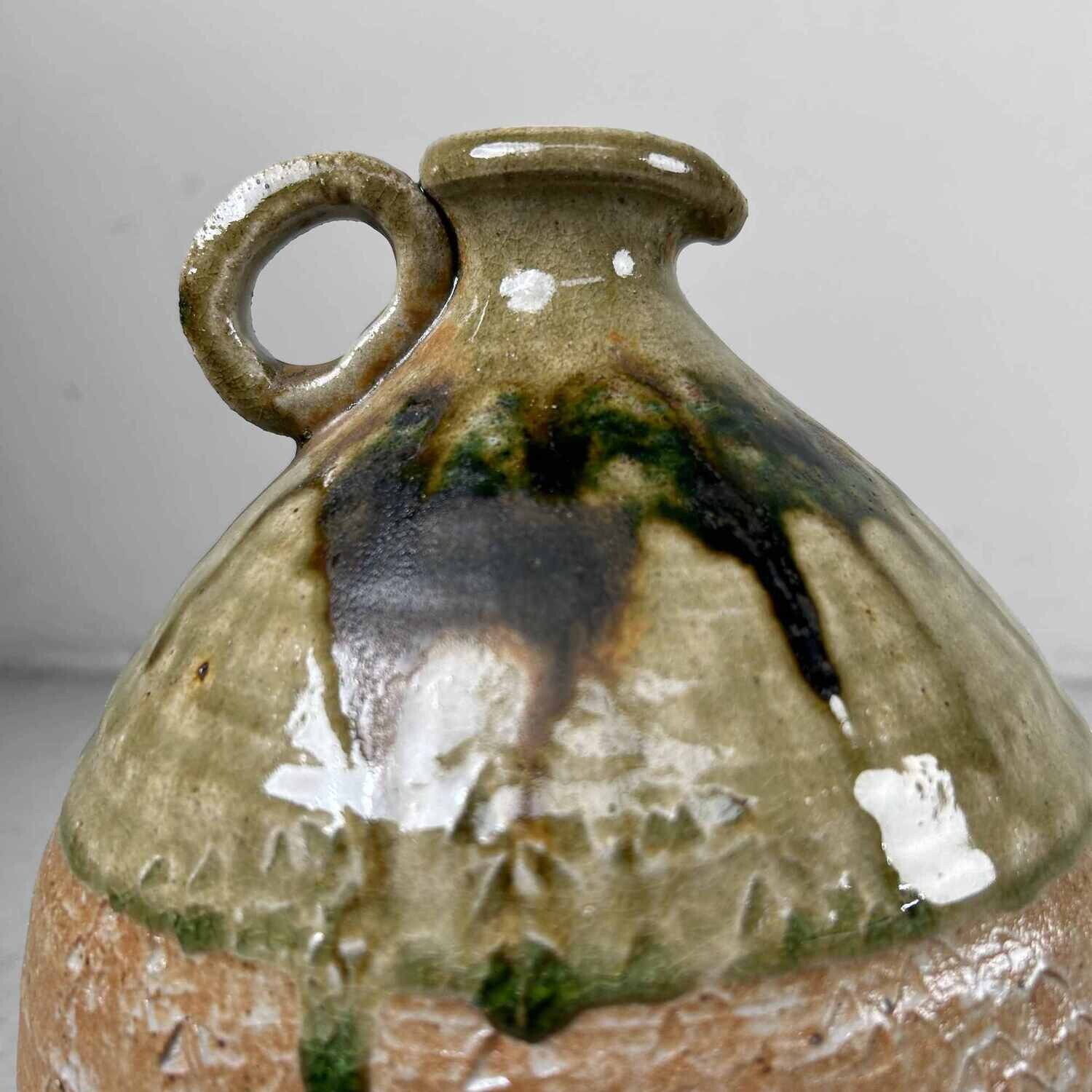 Mid Century Glazed Ceramic Shigaraki Jug, Japan.