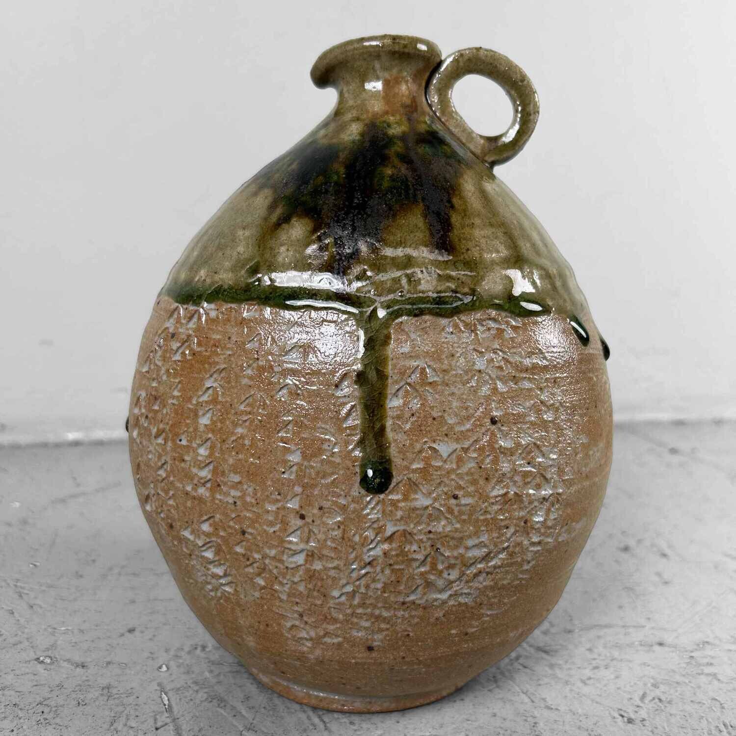 Mid Century Glazed Ceramic Shigaraki Jug, Japan.