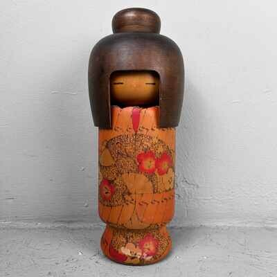 Rare Vintage Sosaku Kokeshi by Kyoho Aramaki, Japan.