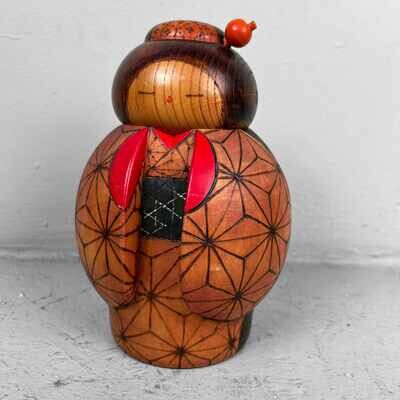 Vintage Sosaku Kokeshi by Kazuo Takamizawa, Japan.