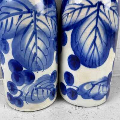 Set of Porcelain Sake Pouring Bottles (Tokkuri 徳利), Taishō era, Japan.