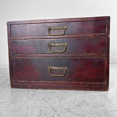 Japanese Haribako 針箱 Sewing Box, Taishō Era.