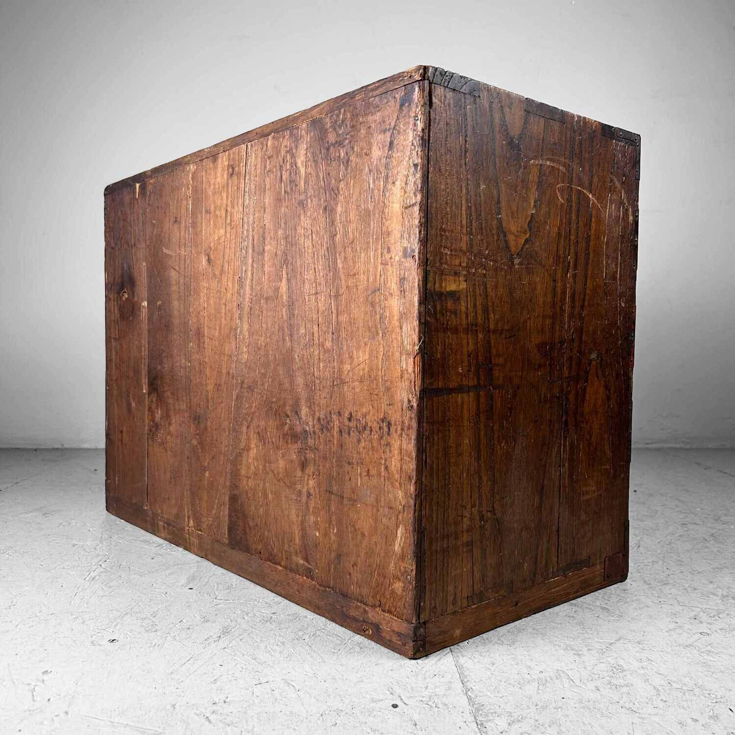 Traditional Tansu Chest of Drawers, Meiji Period, Japan.