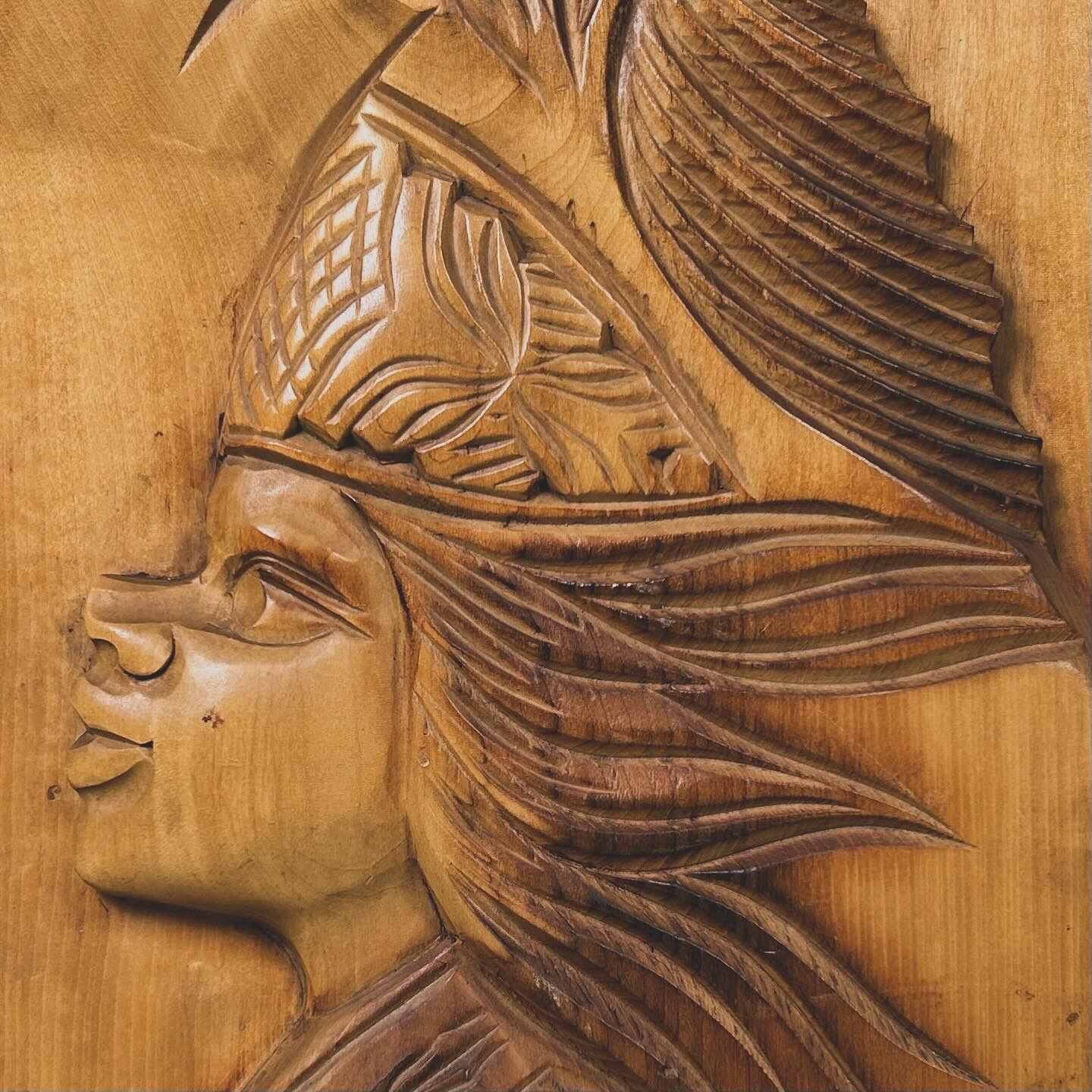 Wood-carved Ainu Wall Decoration, 1970s, Hokkaido, Japan.