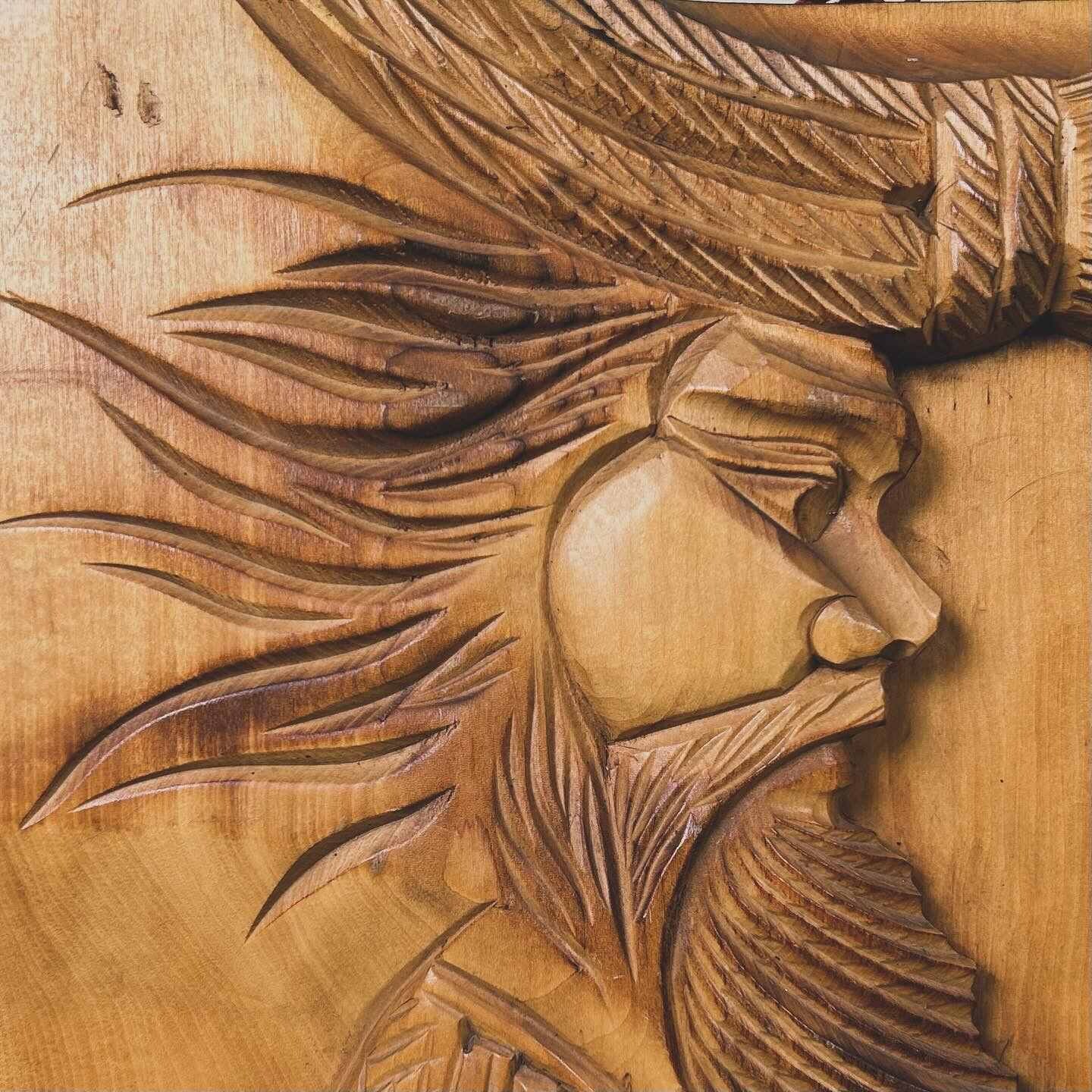 Wood-carved Ainu Wall Decoration, 1970s, Hokkaido, Japan.