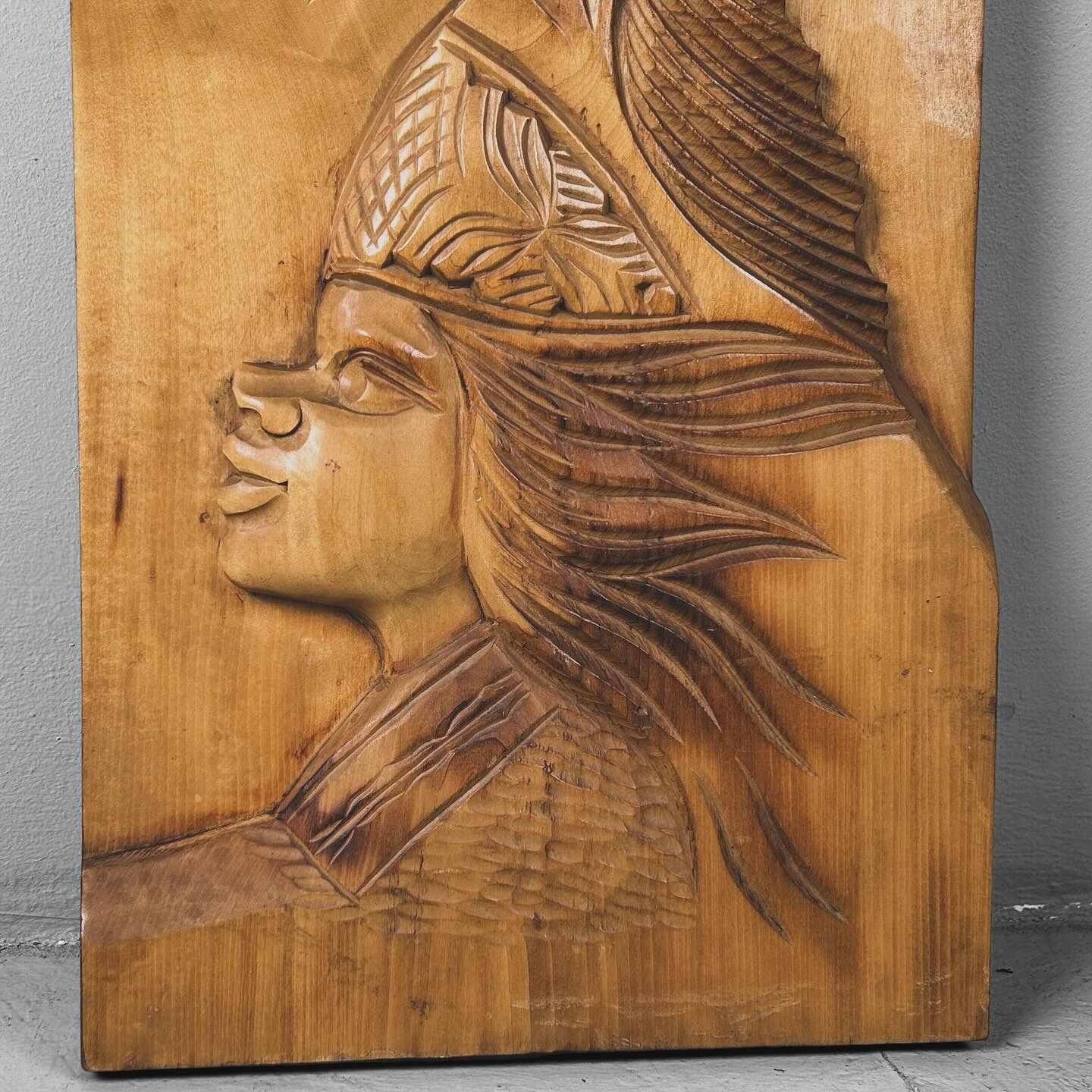 Wood-carved Ainu Wall Decoration, 1970s, Hokkaido, Japan.