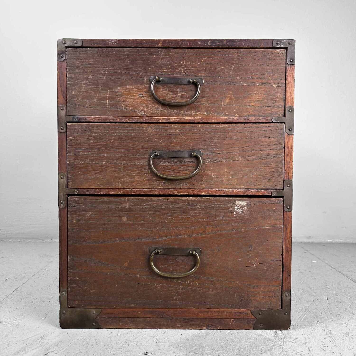 Small Tansu Japanese Drawer Chest, Taishō era.