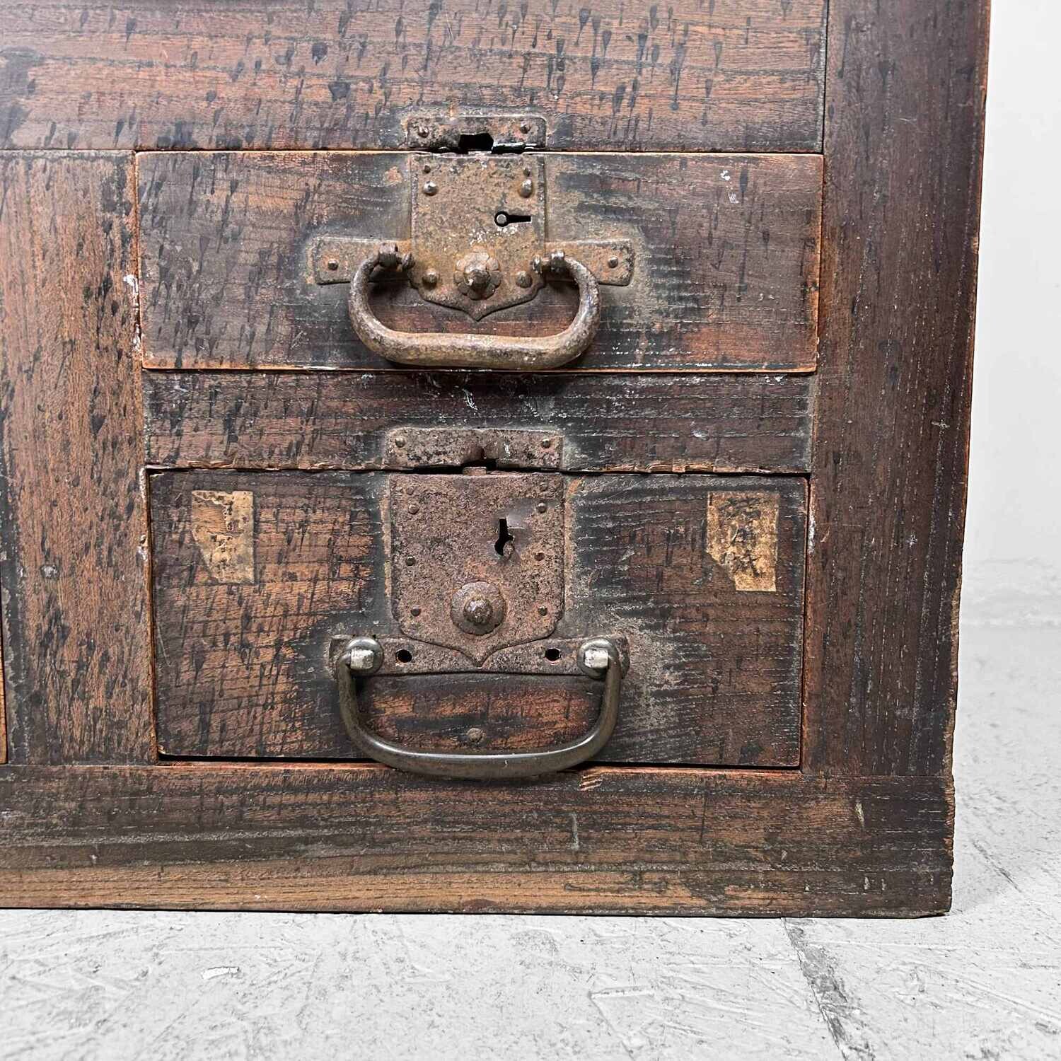 Wooden Store Cabinet Japan, Taishō Period.