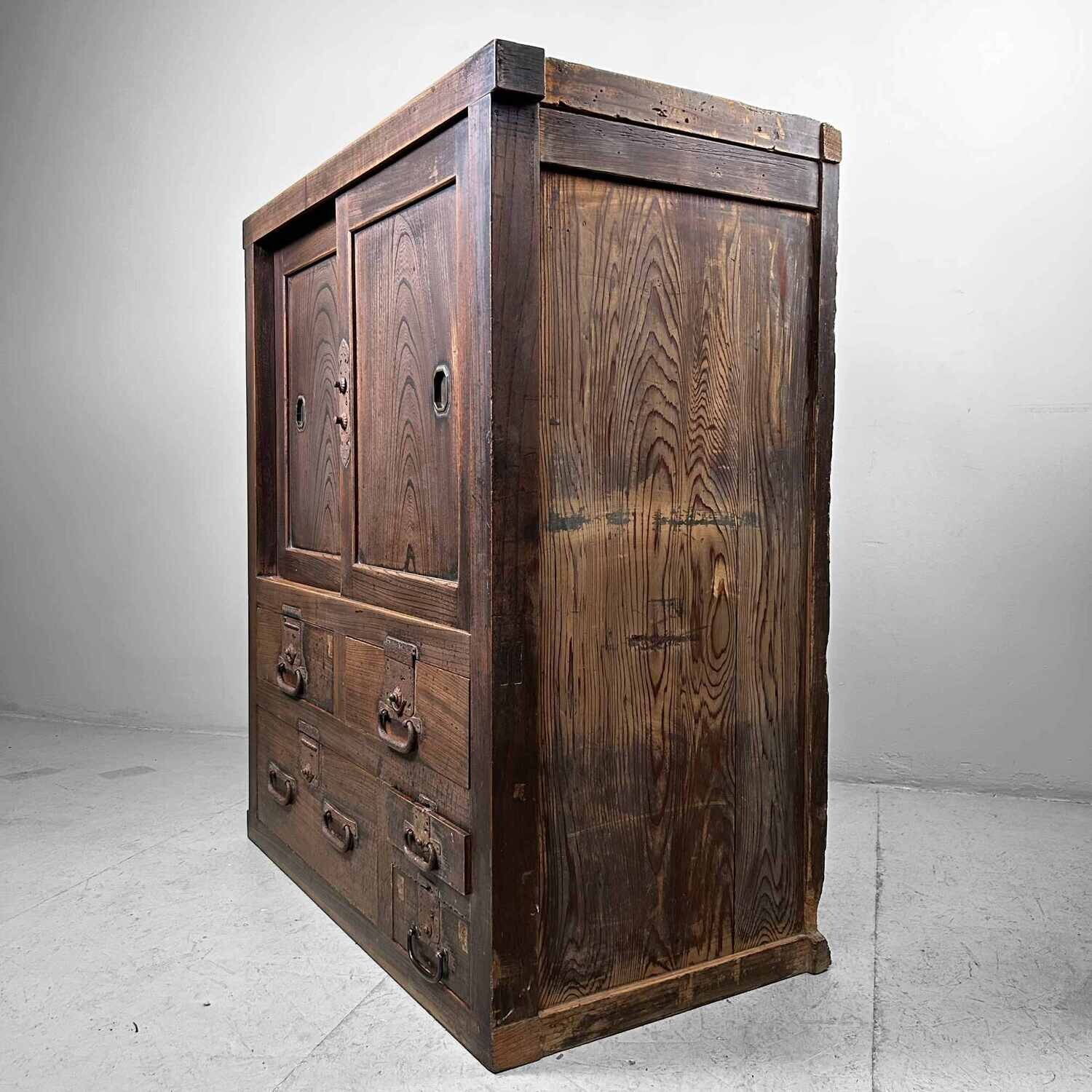 Wooden Store Cabinet Japan, Taishō Period.