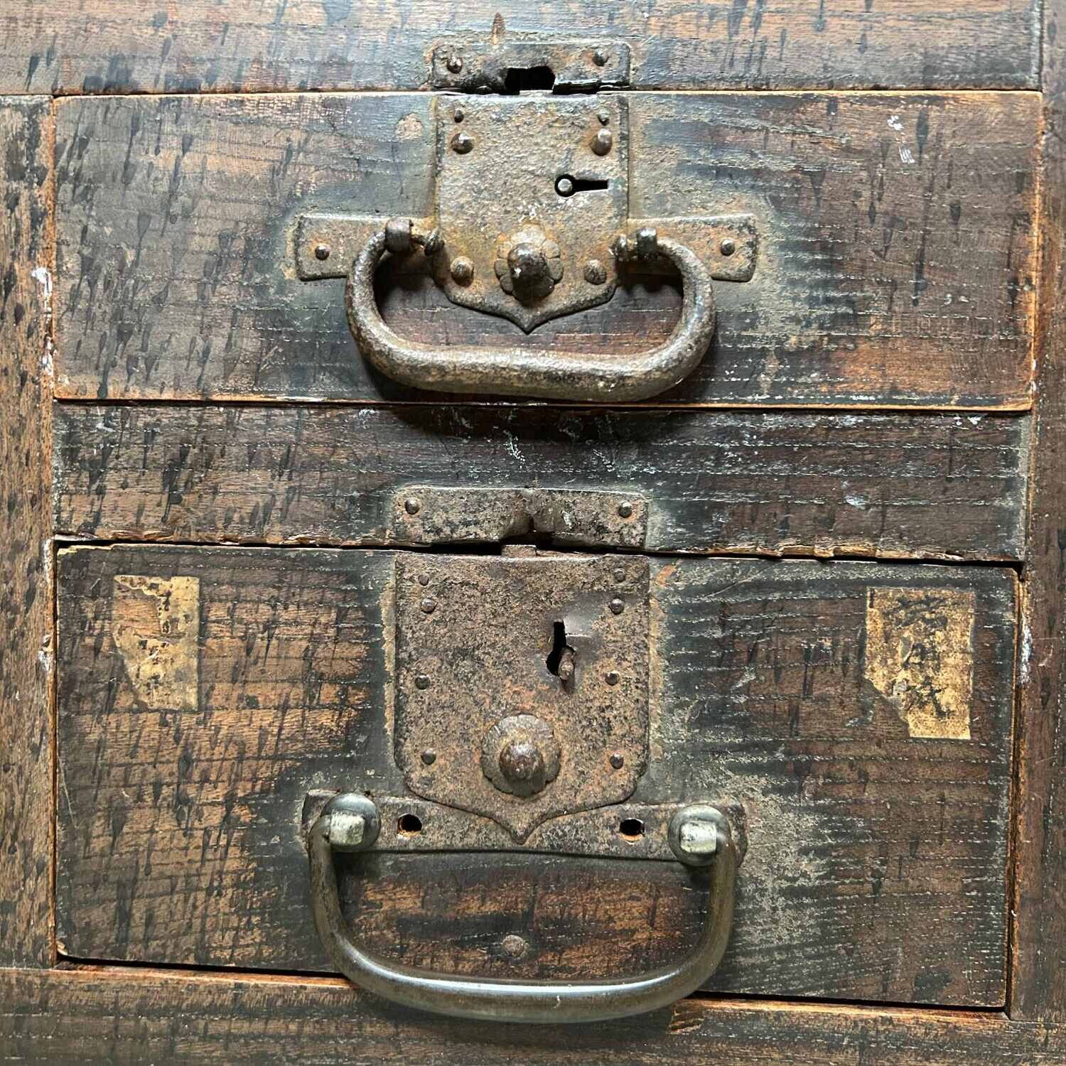 Wooden Store Cabinet Japan, Taishō Period.