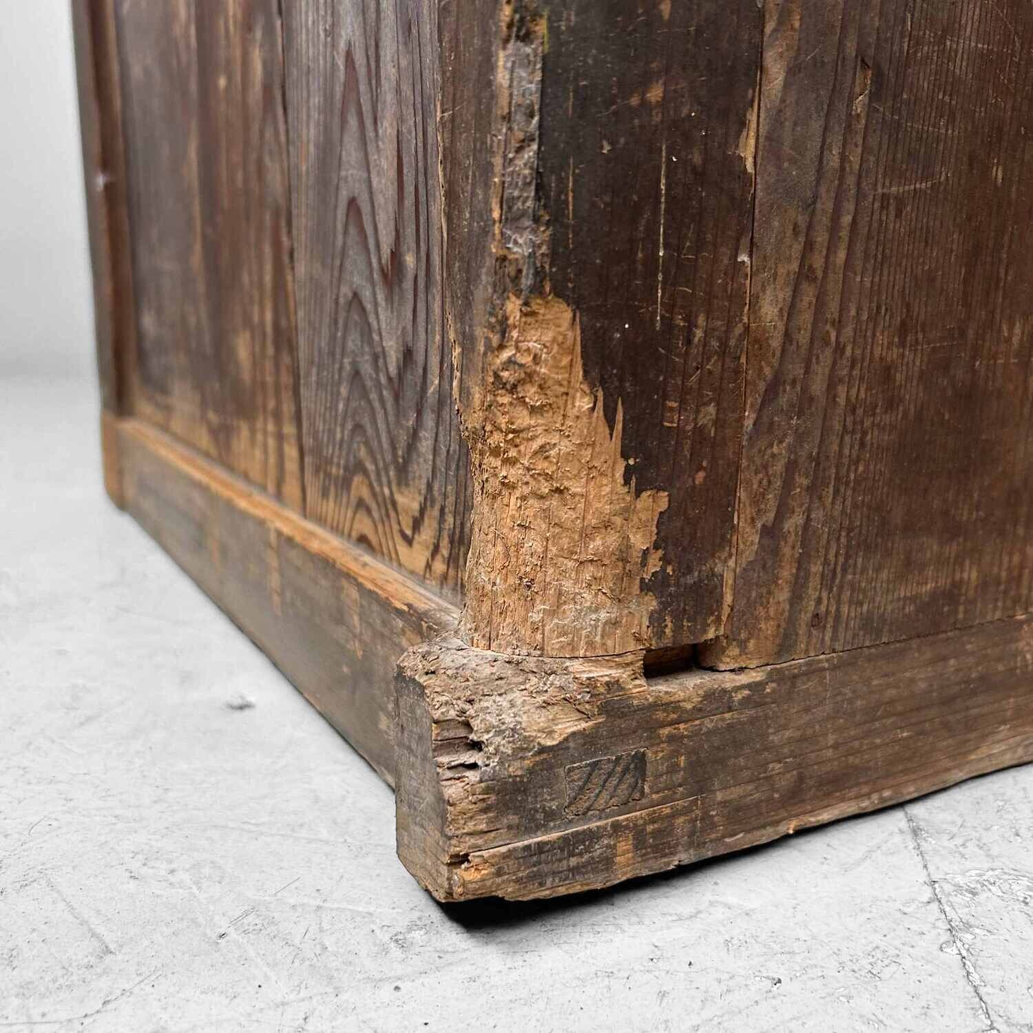Wooden Store Cabinet Japan, Taishō Period.
